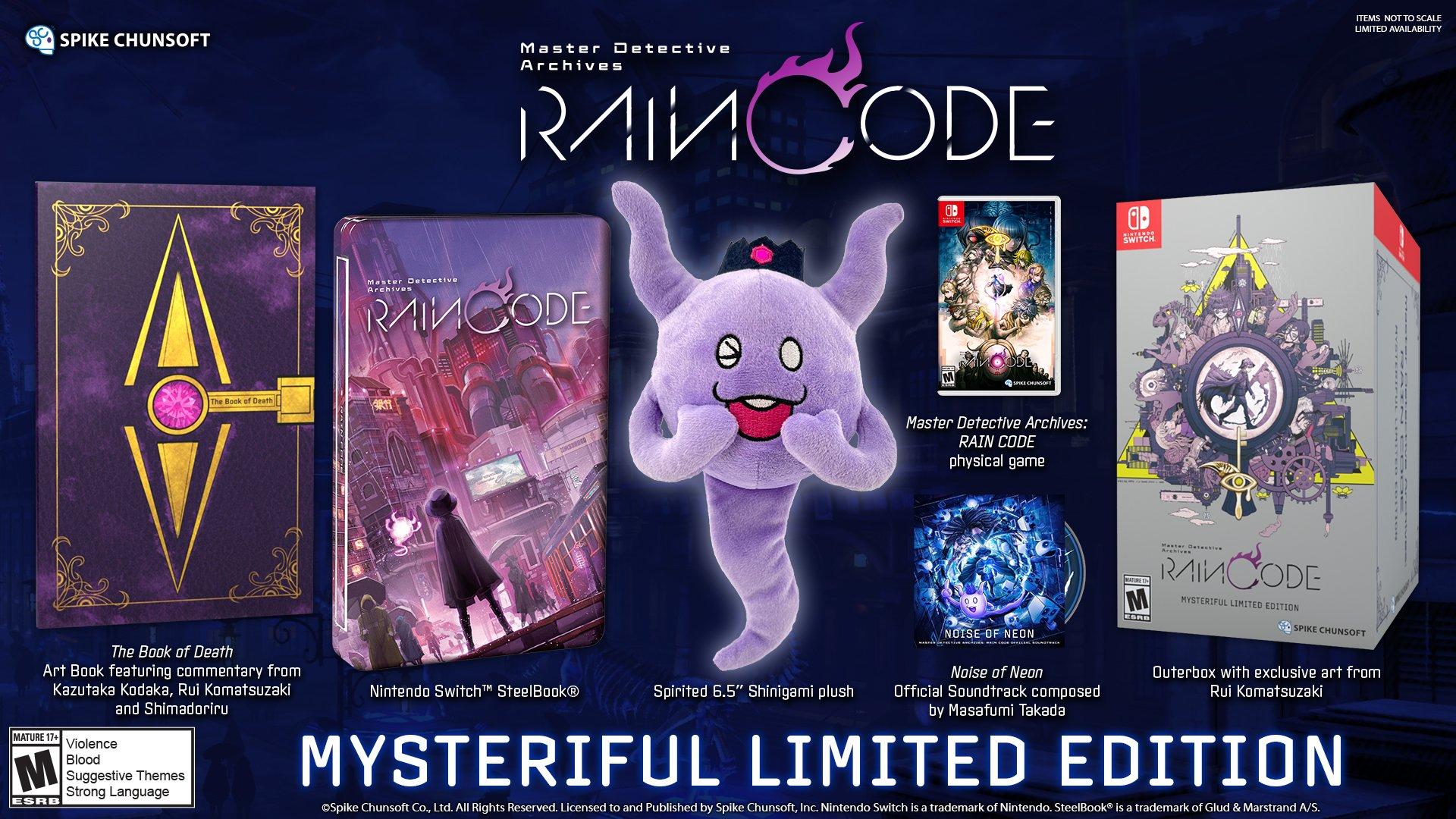 Master Detective Archives: RAIN CODE MYSTERIFUL LIMITED EDITION - Nintendo Switch