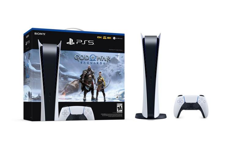 Sony PlayStation 5 Digital Edition Console with God of War: Ragnarok Digital Edition Bundle