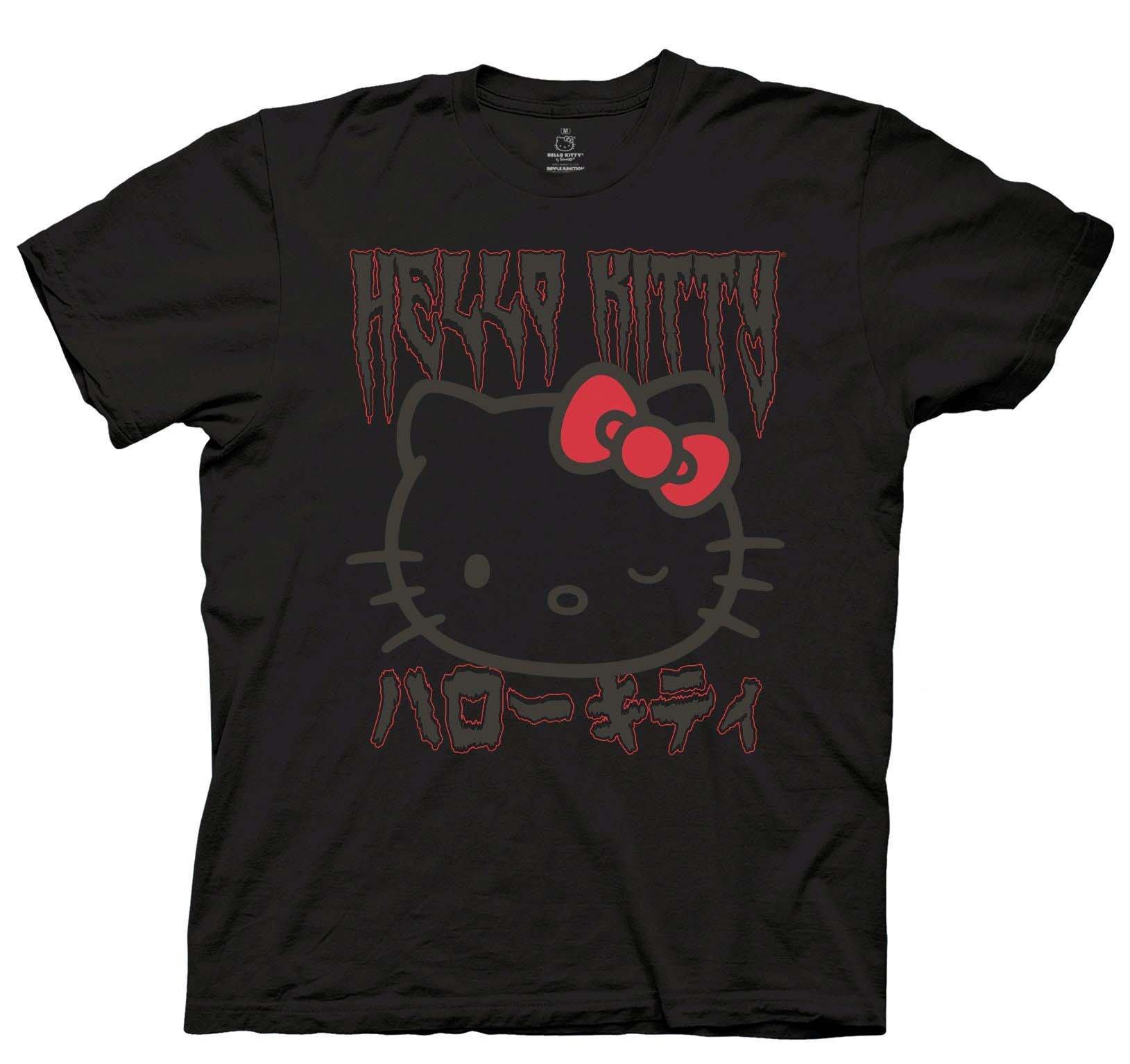 Shop Hmasat Hello Kitty Printed Neon Crew Neck T-shirt with Short
