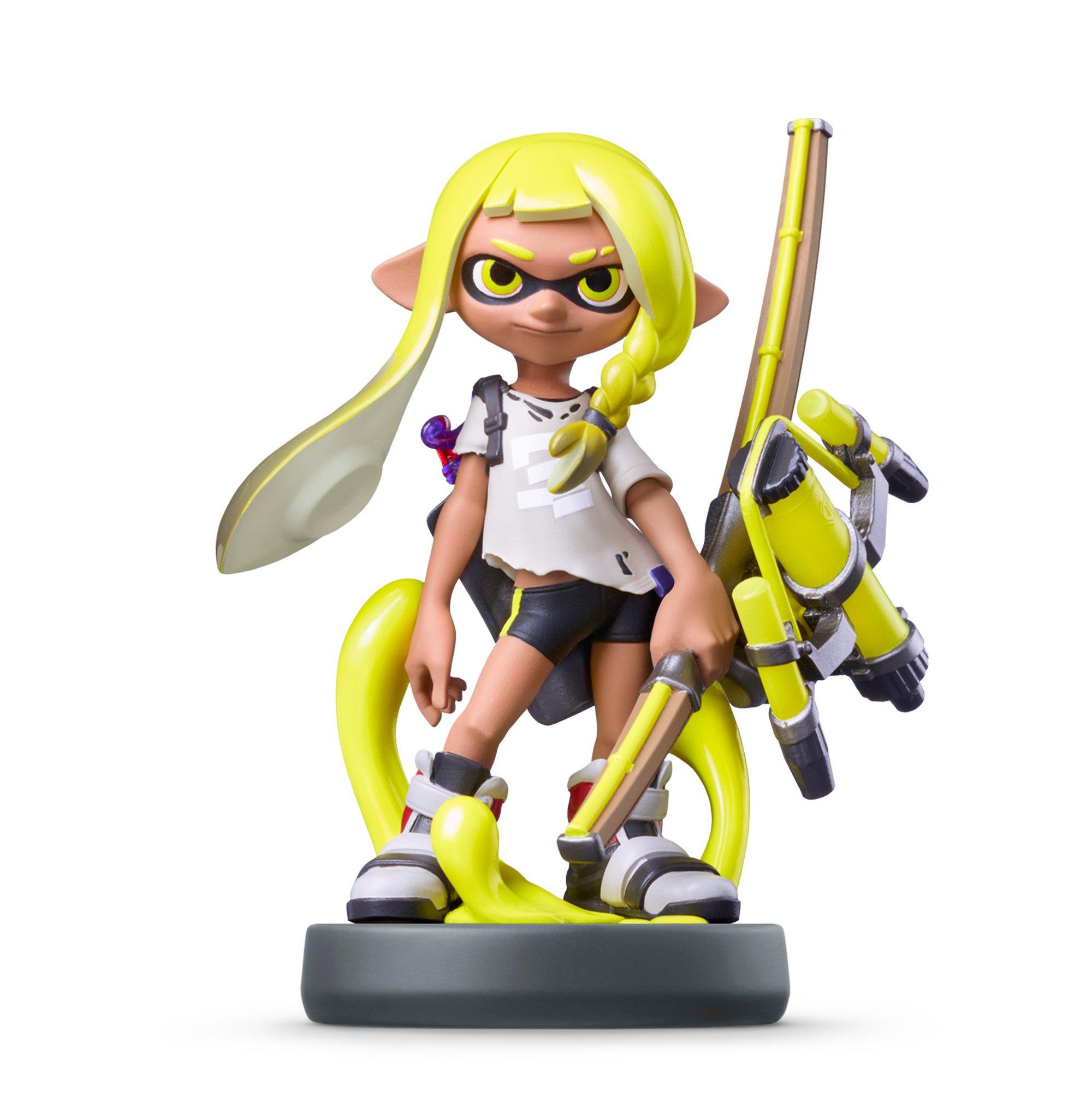 Splatoon Series Inkling Yellow Amiibo Gamestop 4175