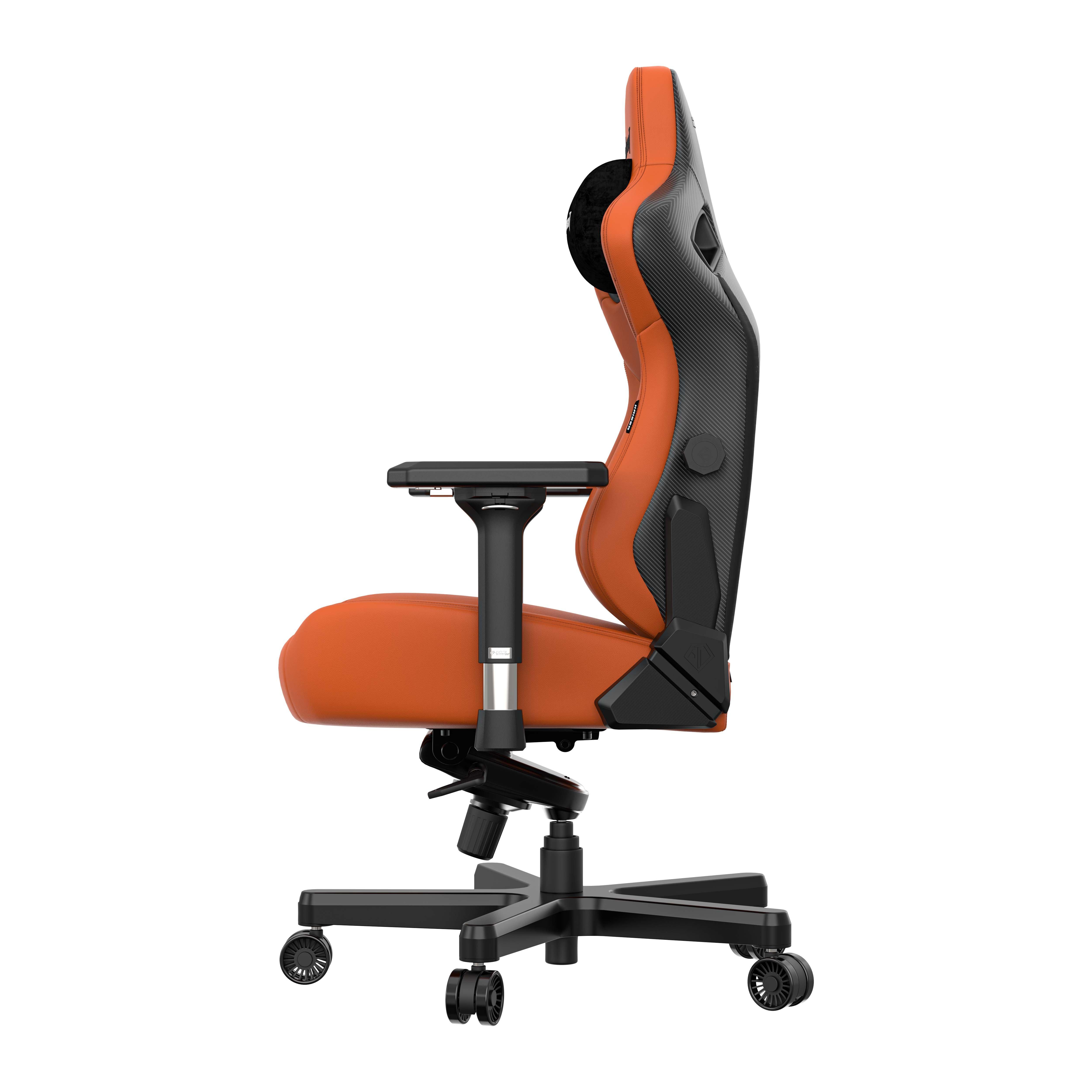 AndaSeat Kaiser 3 XL Gaming Chair - Orange PVC Leather