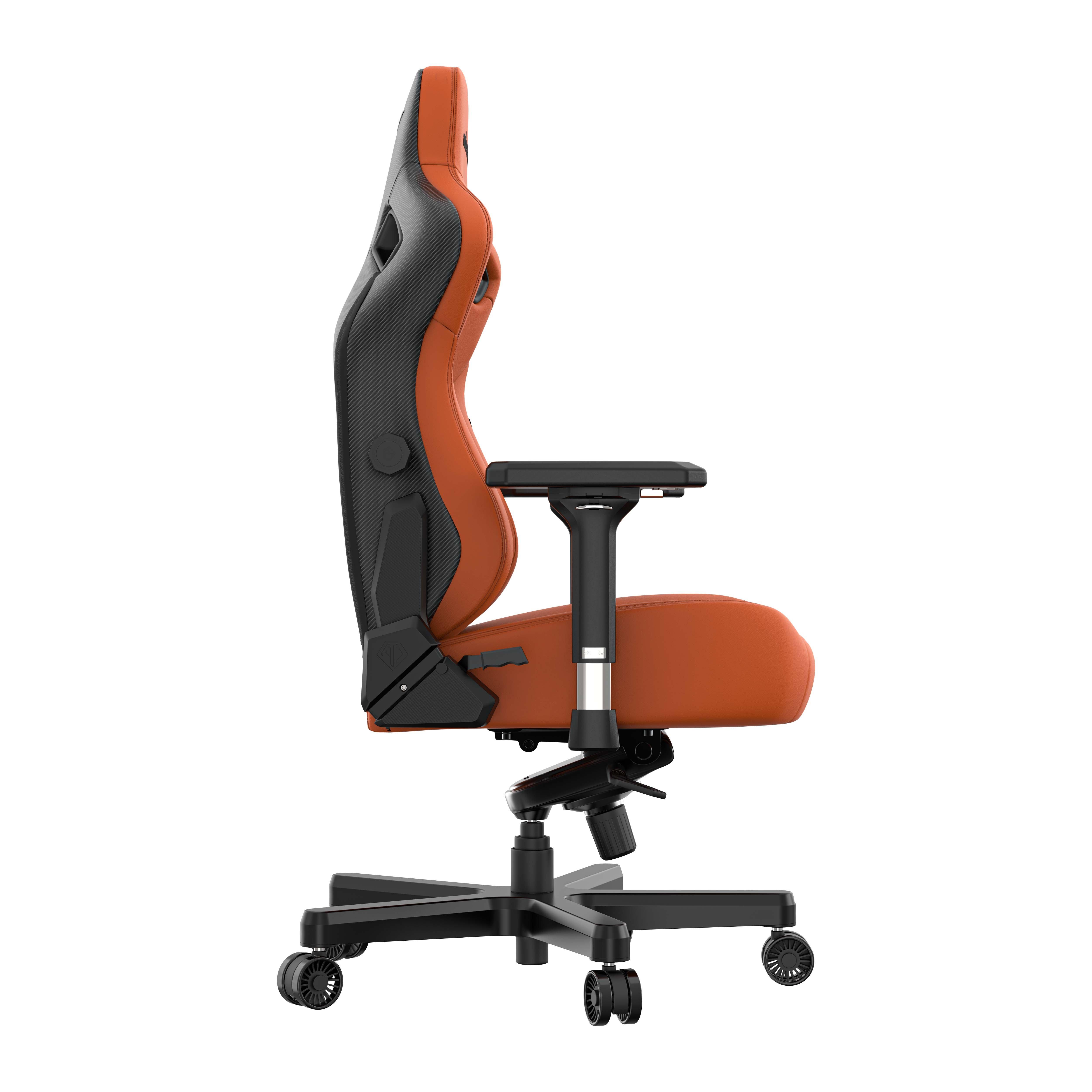 AndaSeat Kaiser 3 XL Gaming Chair - Orange PVC Leather