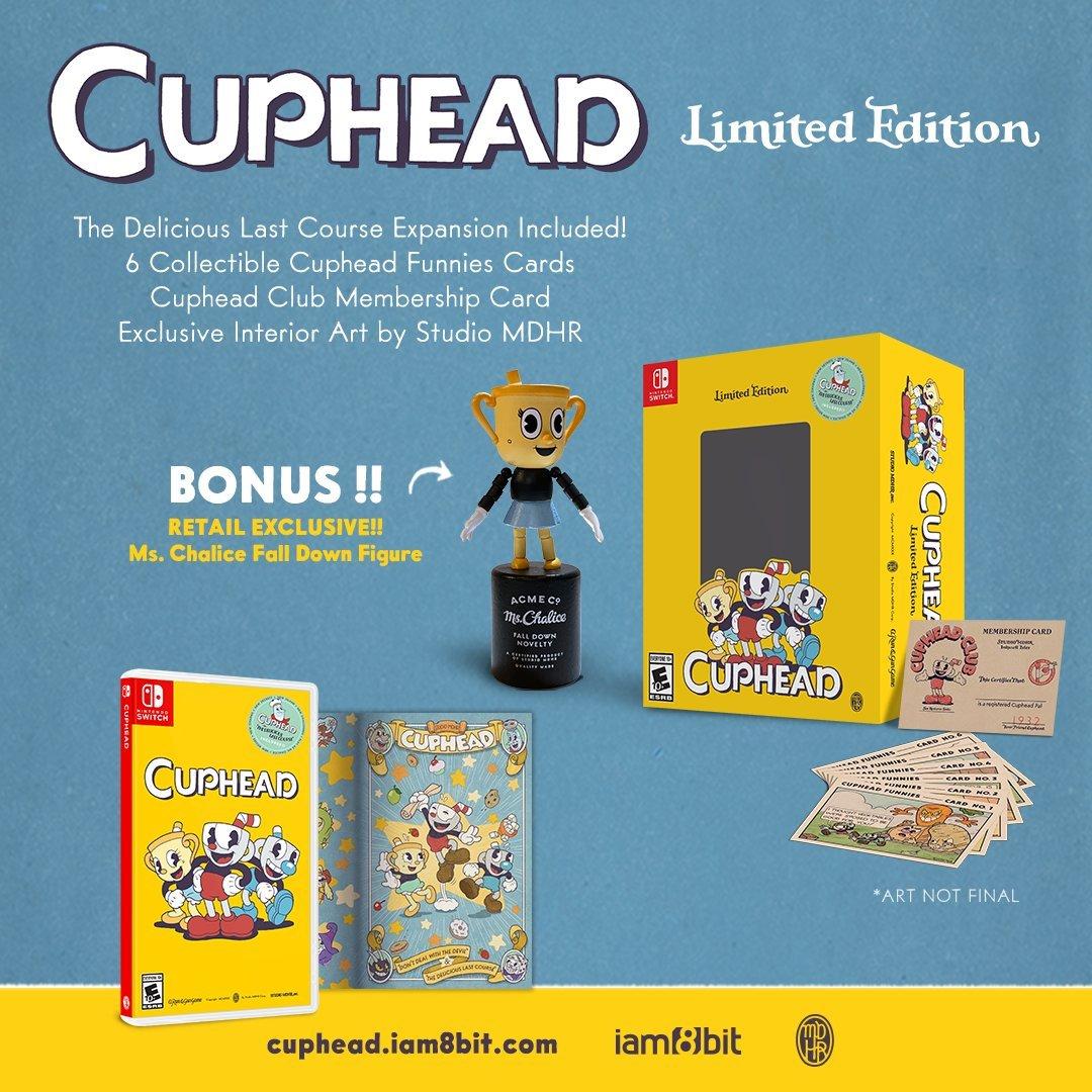 CUPHEAD NINTENDO SWITCH LAUNCH EDITION THE DELICIOUS LAST COURSE CARD NEW  SEALED 811949035424