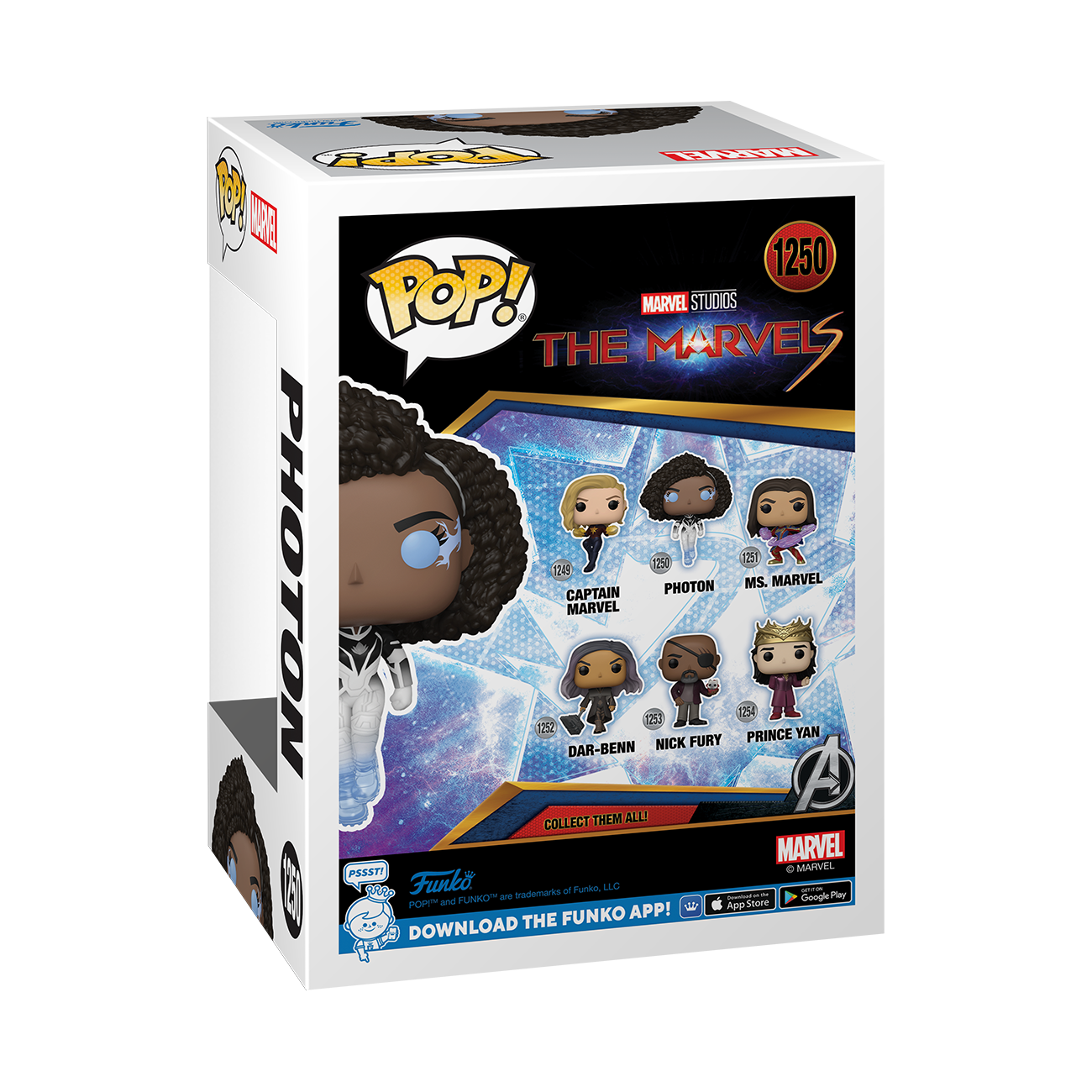 Funko POP! Marvel Studios' The Marvels Photon 4.8-in Vinyl Bobblehead