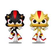Funko POP! Games: Sonic the Hedgehog - Shadow and Super Shadow 4.75-in Glow-in-the-Dark Vinyl Figure Set (2-Pack) GameStop Exclusive