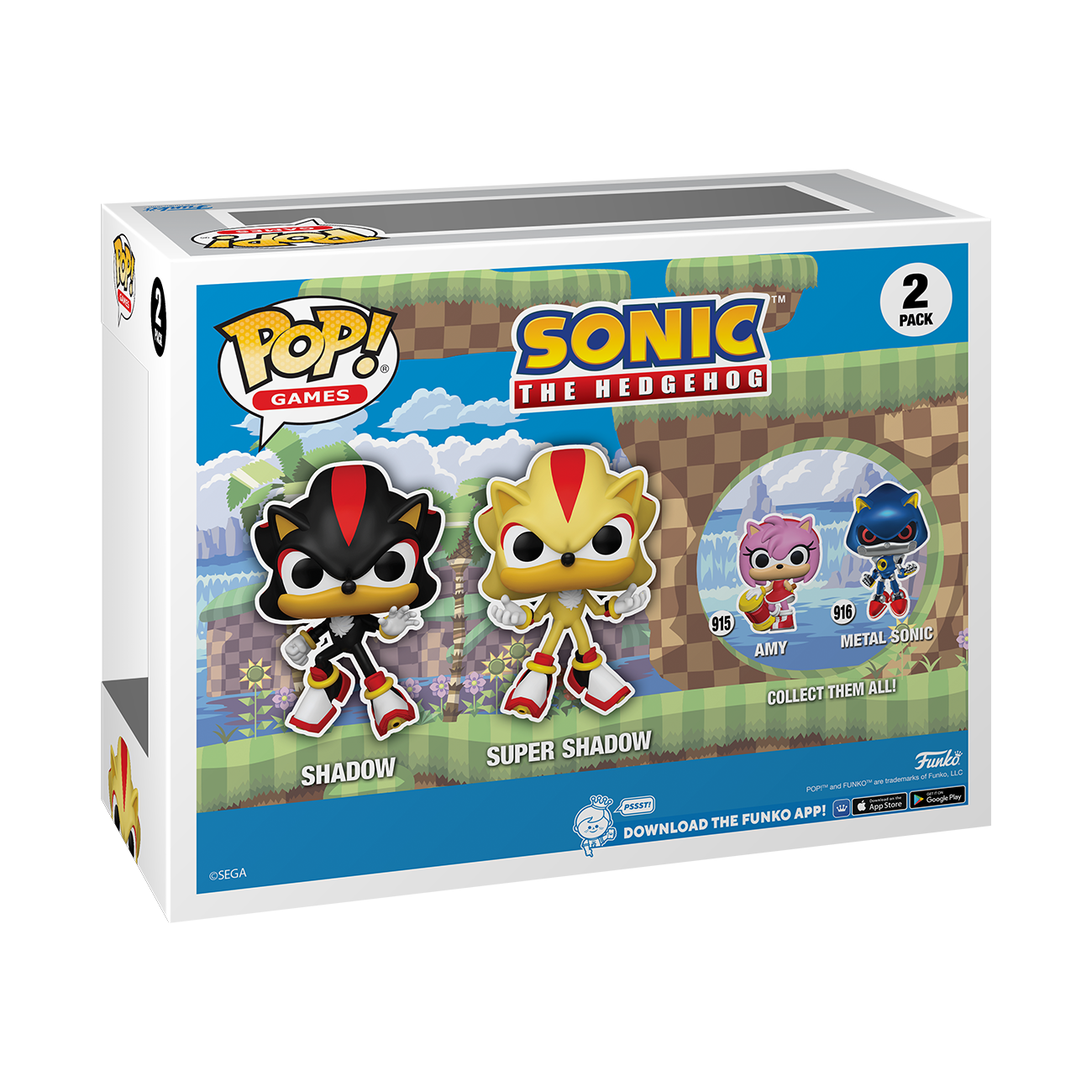 Funko POP! Games: Sonic the Hedgehog - Shadow and Super Shadow 4.75-in  Glow-in-the-Dark Vinyl Figure Set (2-Pack) GameStop Exclusive