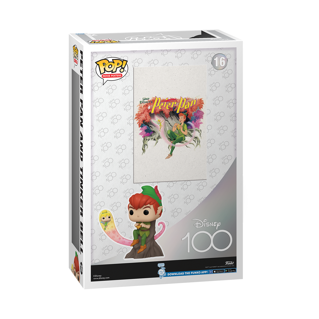 Funko - Pop! Movie Poster: Disney 100- Peter Pan and Tinker Bell