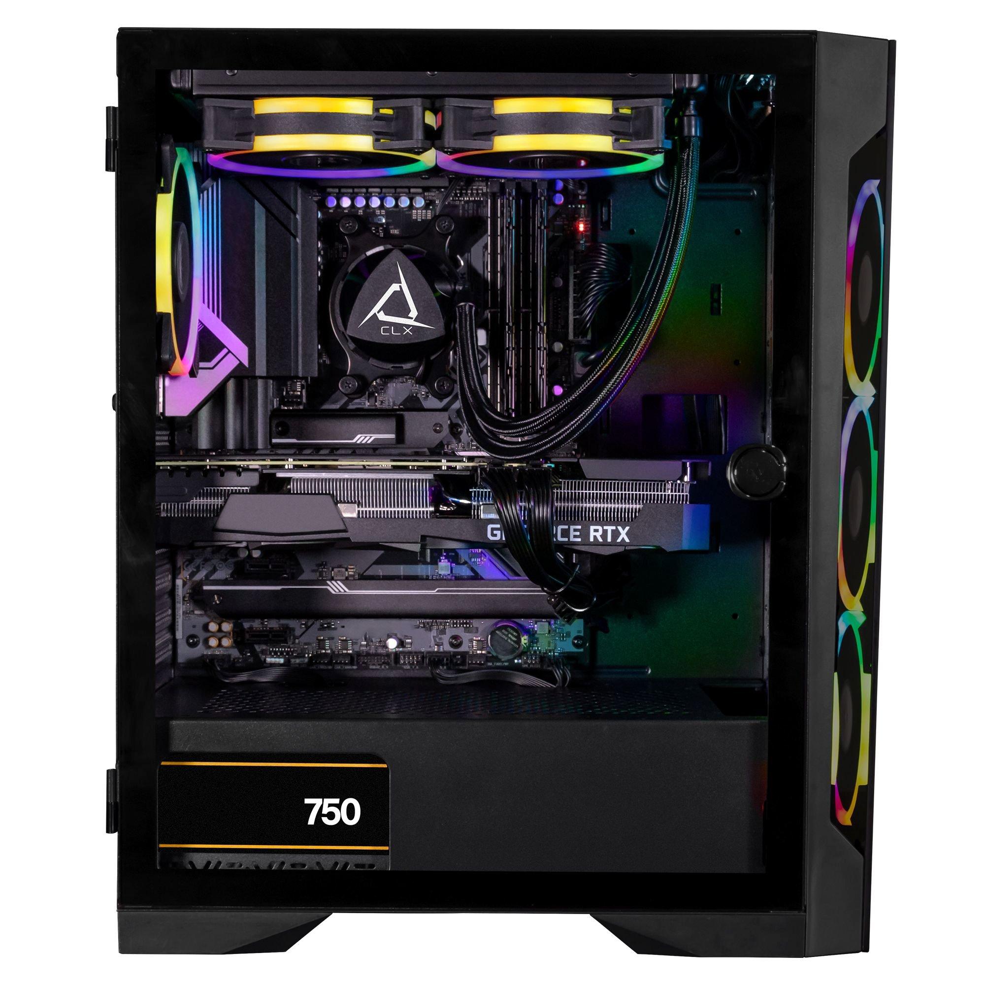 CLX SET Gaming Desktop LQ AMD Ryzen 5 7600X 16GB DDR5 RTX 3070 8GB Graphics 500GB SSD 4TB HDD WiFi