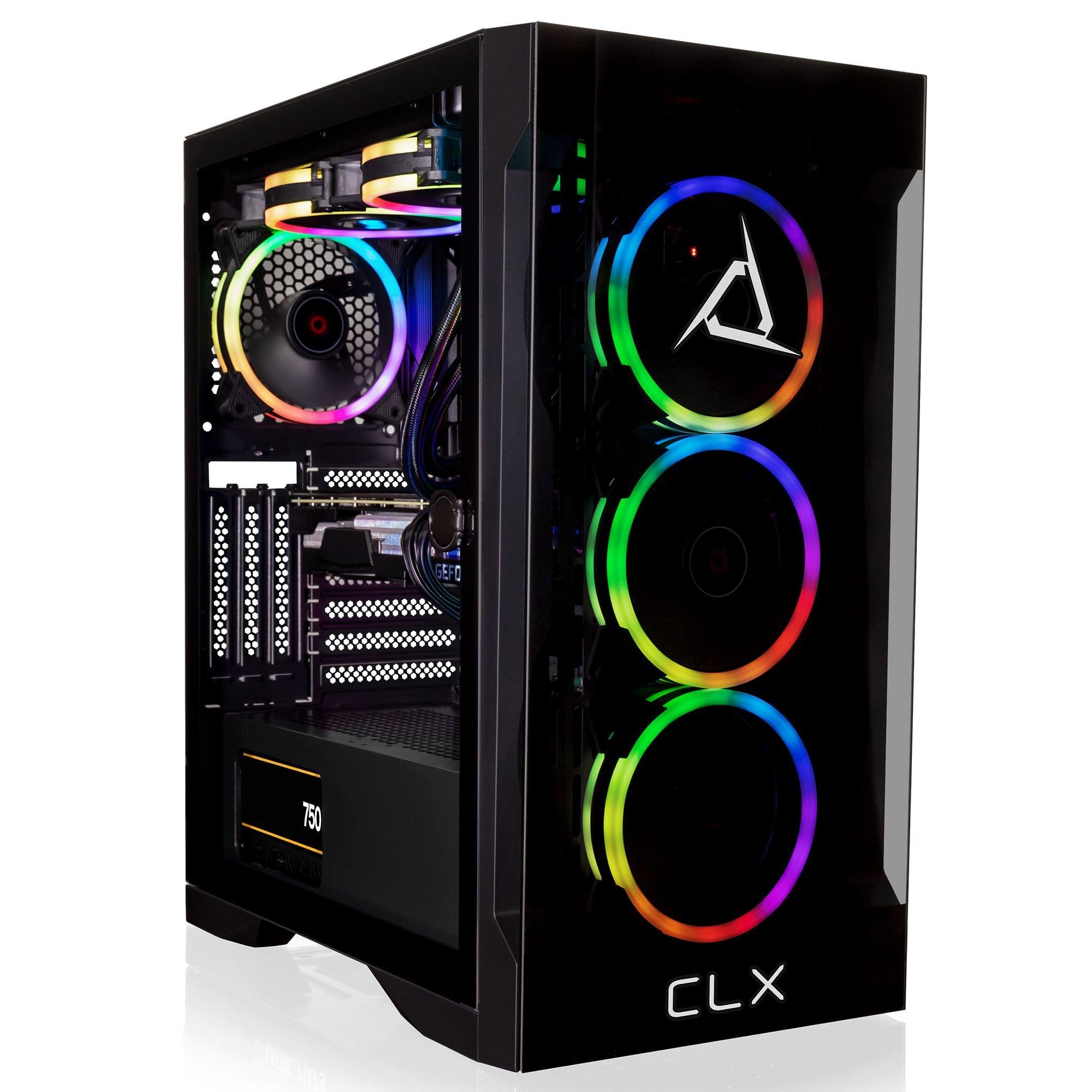 CLX SET Gaming Desktop LQ AMD Ryzen 7 7700X 32GB DDR5  RTX 3080 10GB Graphics 500GB SSD 4TB HDD WiFi