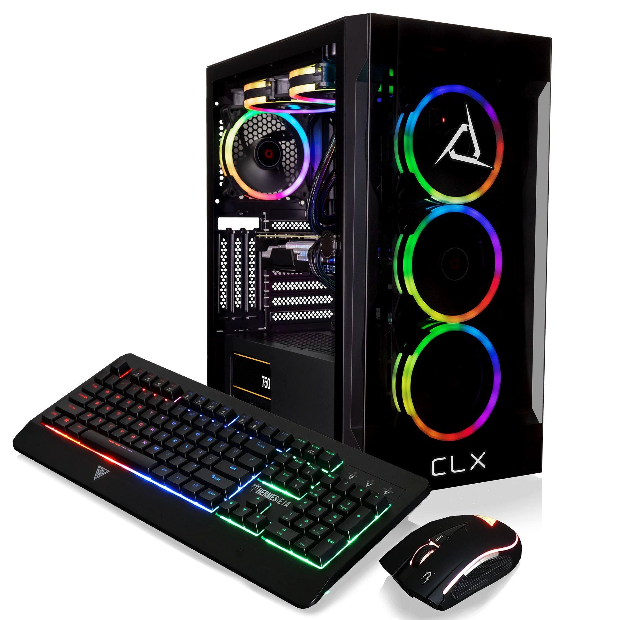 CLX SET Gaming Desktop LQ AMD Ryzen 9 7900X 32GB DDR5 RTX 3080 10GB Graphics 500GB SSD 4TB HDD WiFi