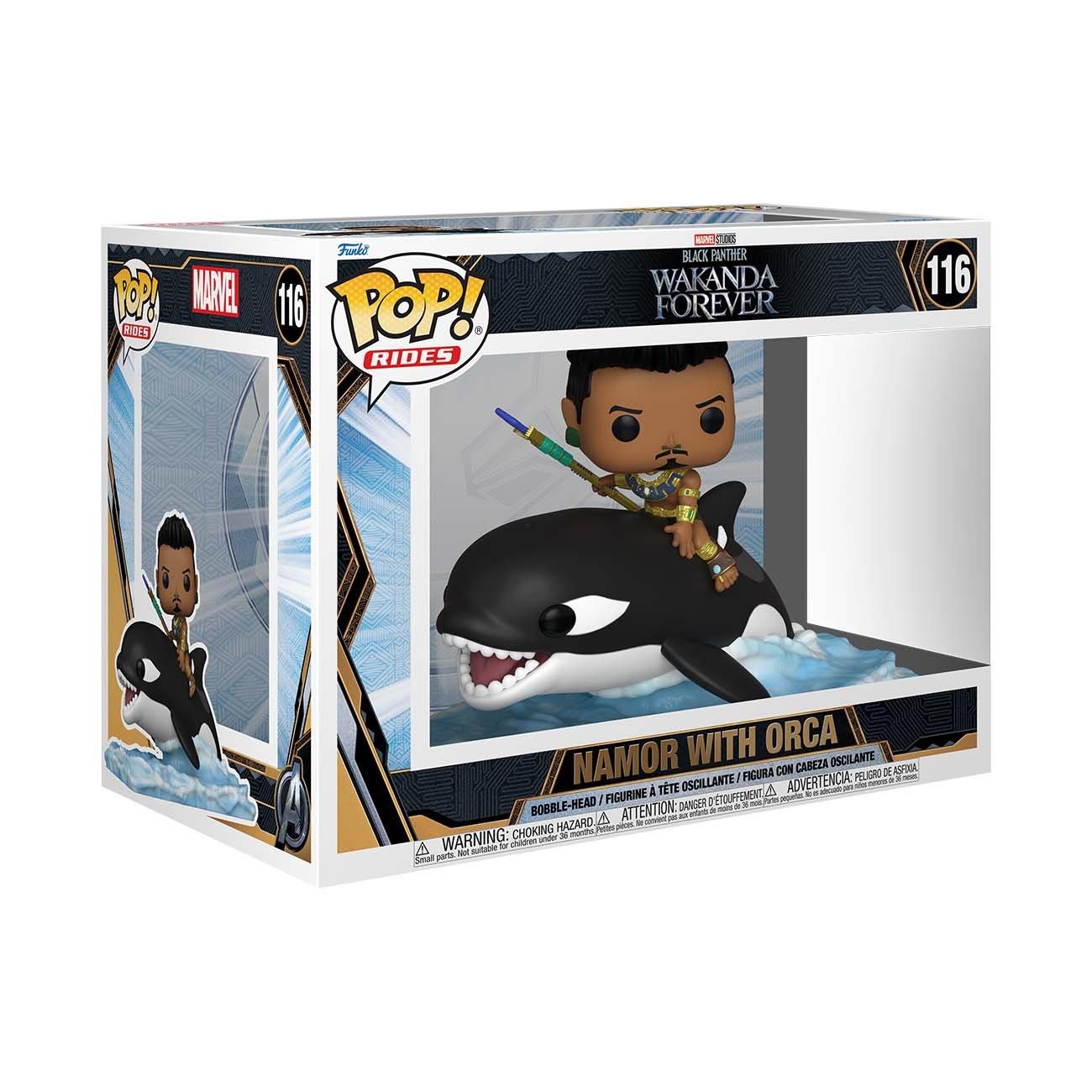 Funko POP! Marvel Black Panther: Wakanda Forever Namor with Orca 6.45-in  Vinyl Bobblehead