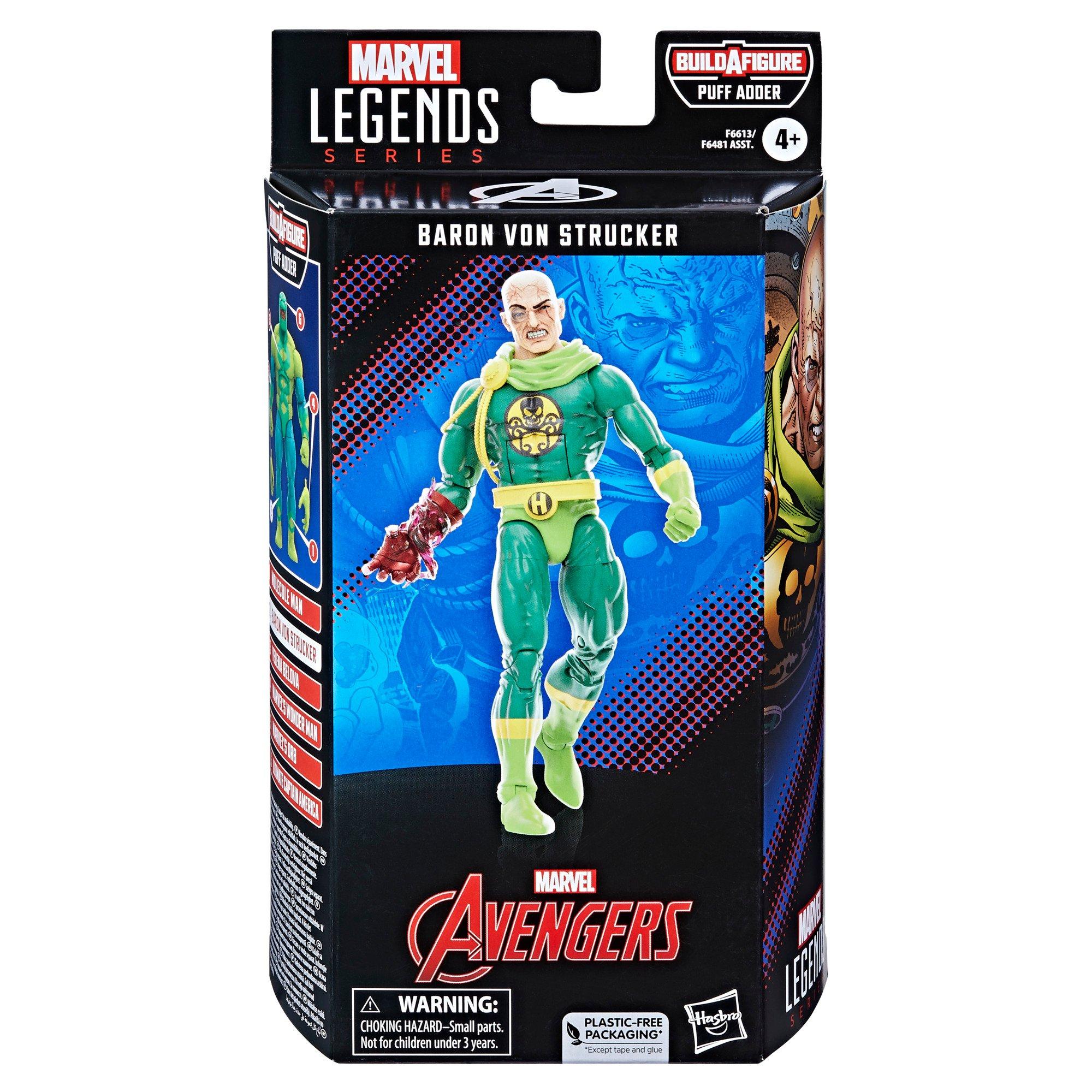 Hasbro Marvel Legends Series Avengers Baron Von Strucker Build-A-Figure 6-in Action Figure