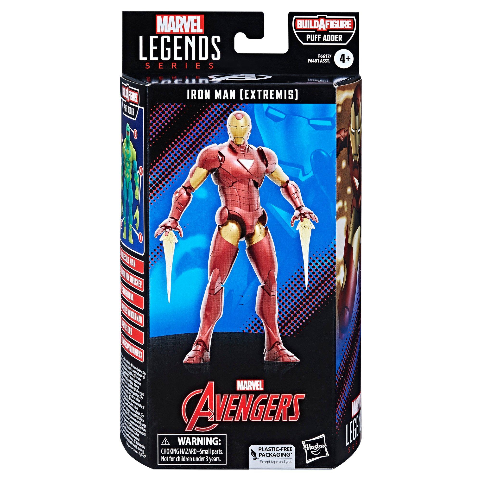 Hasbro Marvel Legends Series Avengers Iron Man (Extremis) Build-A-Figure  6-in Action Figure