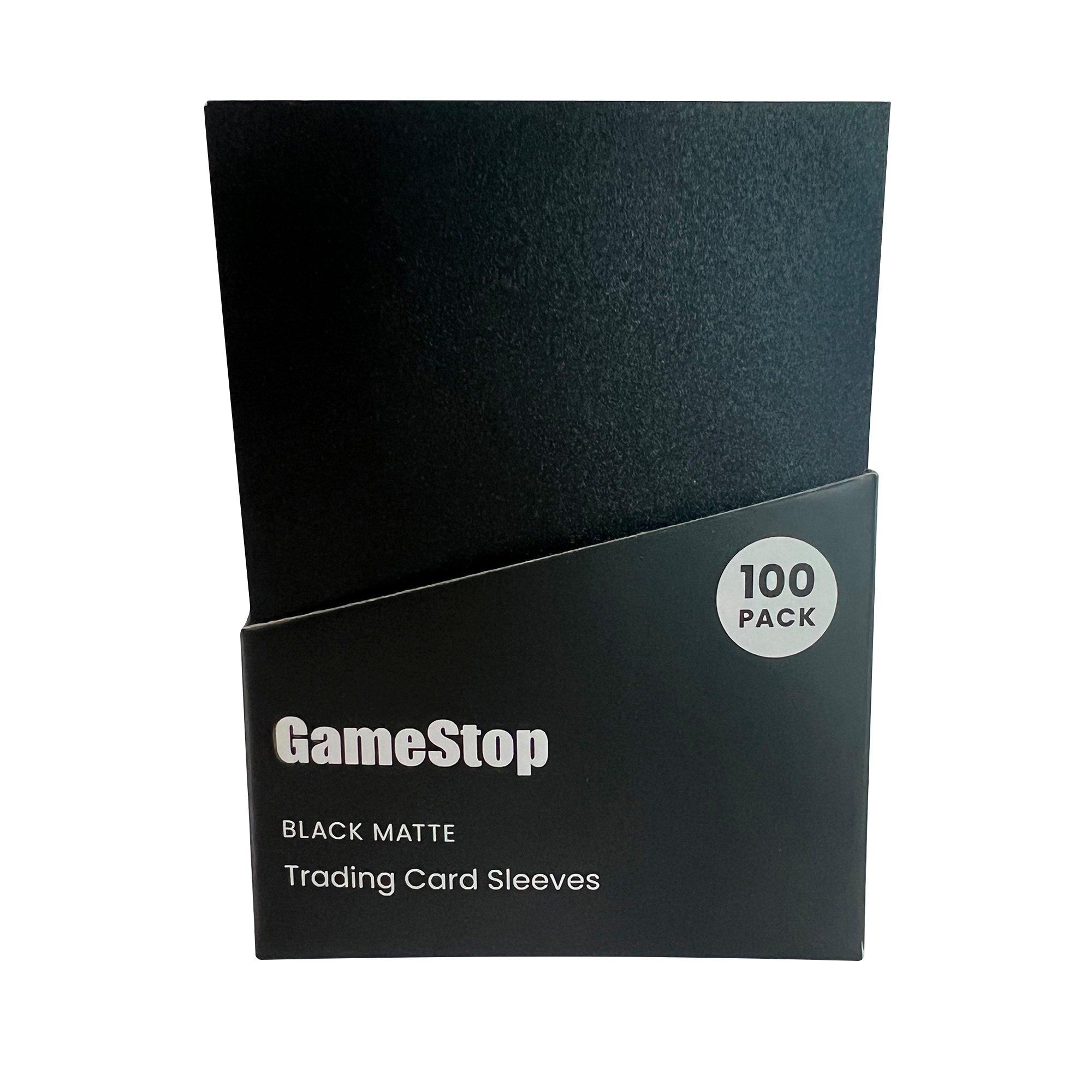 https://media.gamestop.com/i/gamestop/20001967/GameStop-Trading-Card-Black-Matte-Sleeves-100-Pack