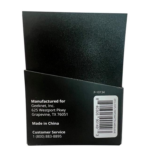 black label card sleeves Deck This Pack Comes With 100 Double Matte Single Sleeves Gamestop Trading Card Black Matte