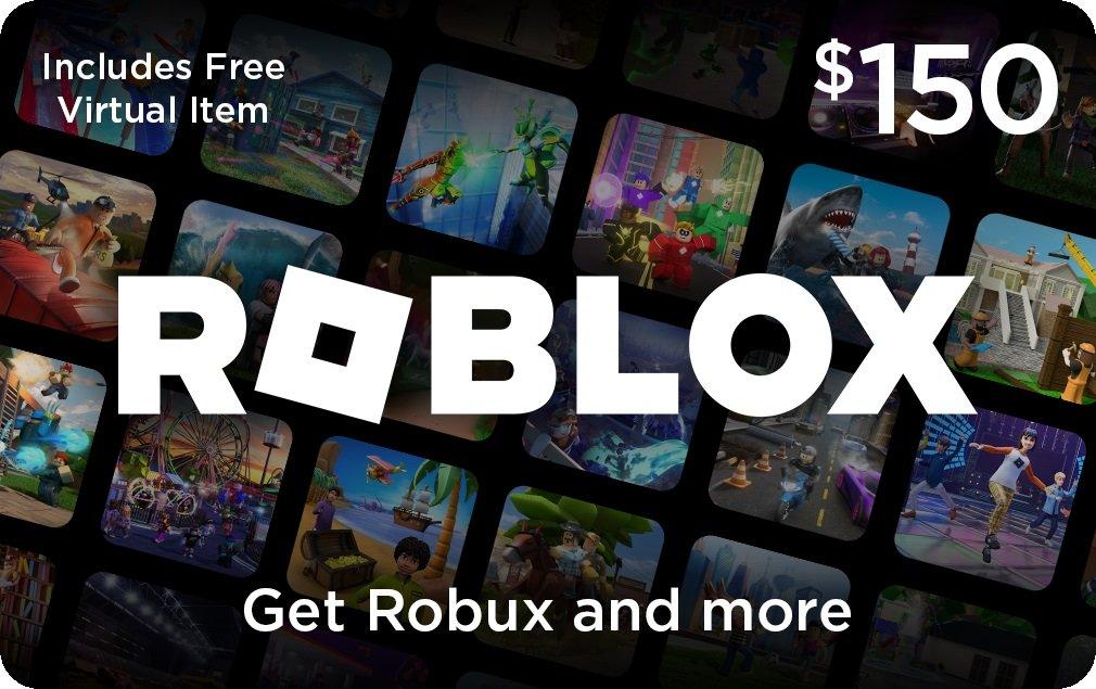 ROBLOX GIFT CARD 150 100 50 ONLINE COMPUTER GAMES ROBUX CURRENCY VIDEO  CONSOLE