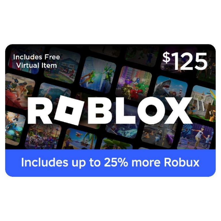 Roblox $125 Digital Gift Card (Includes Bonus Virtual Item)