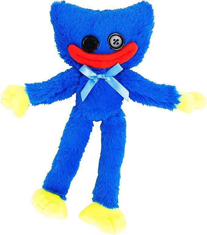 New black huggy wuggy plush toy poppy playtime game character