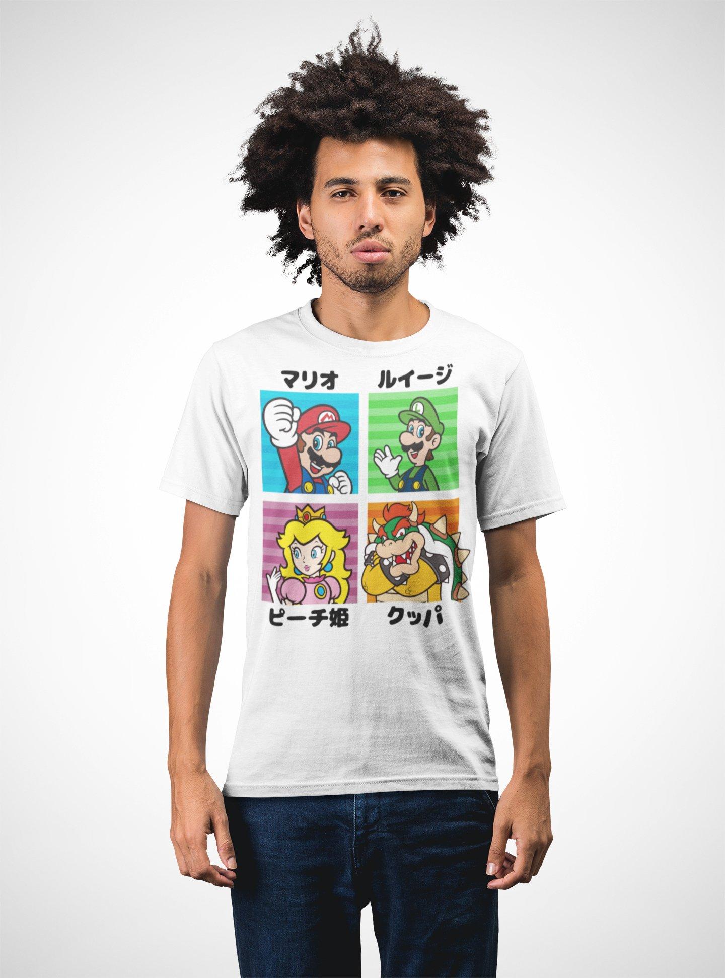 færdig Inhalere elite Geeknet Super Mario Characters Unisex Short Sleeve T-Shirt GameStop  Exclusive | GameStop