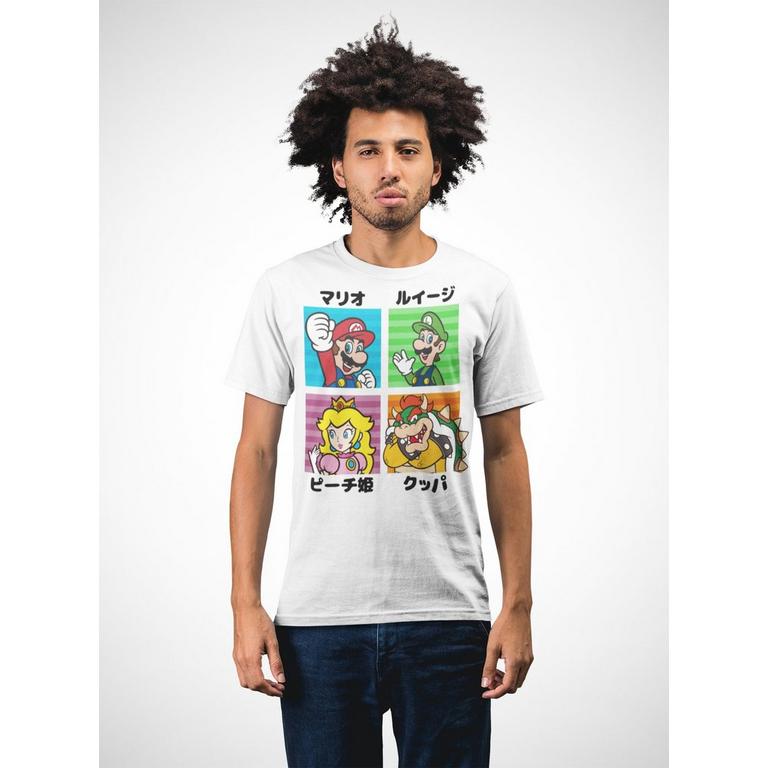 Geeknet Super Mario Characters Unisex Short Sleeve T-Shirt GameStop Exclusive