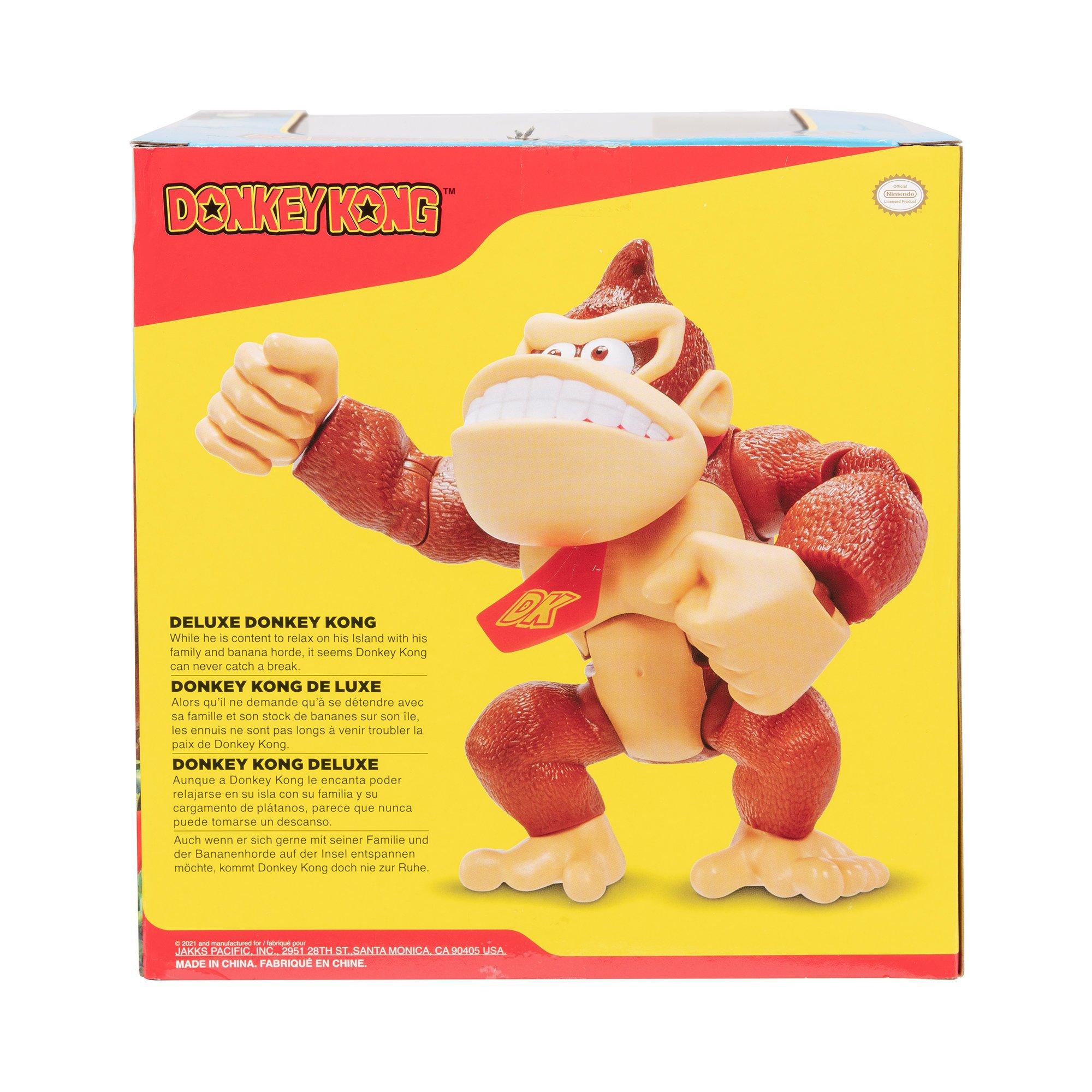 Jakks Pacific Super Mario Deluxe Donkey Kong 6-in Action Figure