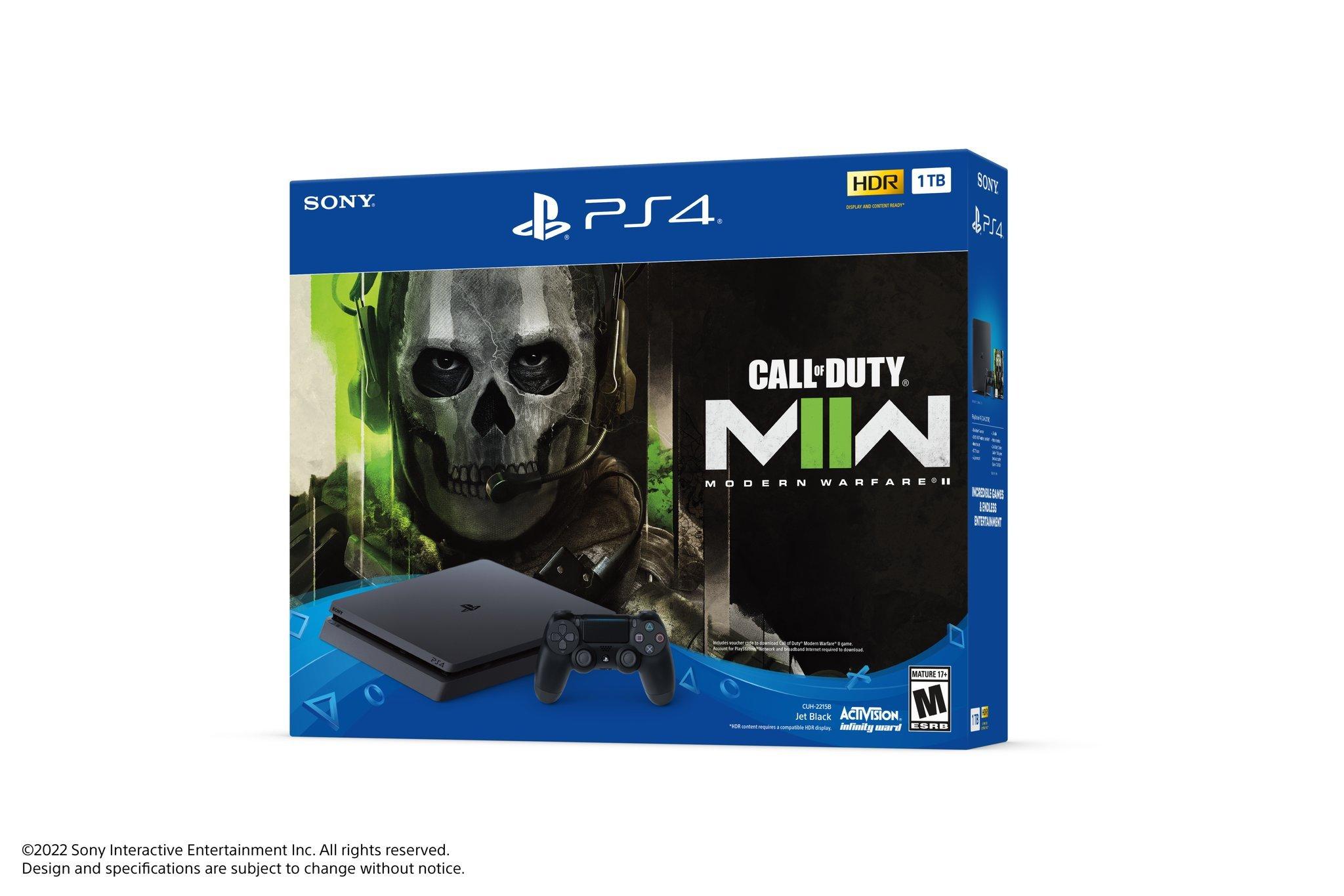 PS4 500GB Console with Call of Duty Modern Warfare 2 Voucher and