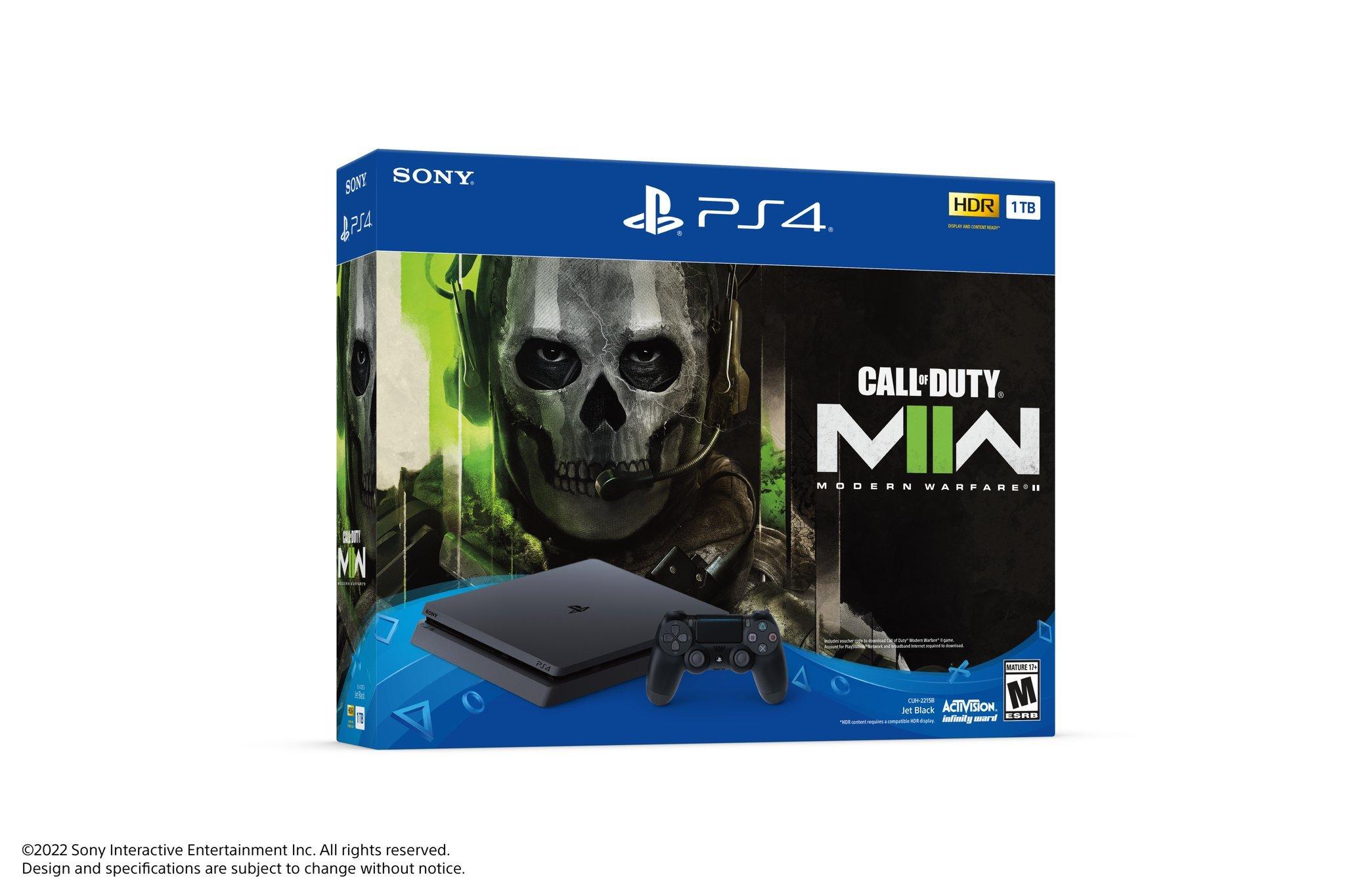 PS4 500GB Console with Call of Duty Modern Warfare 2 Voucher and