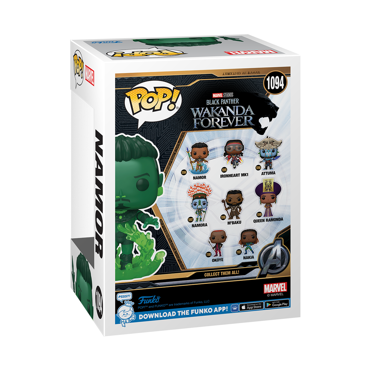 Funko POP! And Tee: Black Panther: Wakanda Forever Namor 4.45-in Vinyl  Figure and Unisex T-Shirt GameStop Exclusive