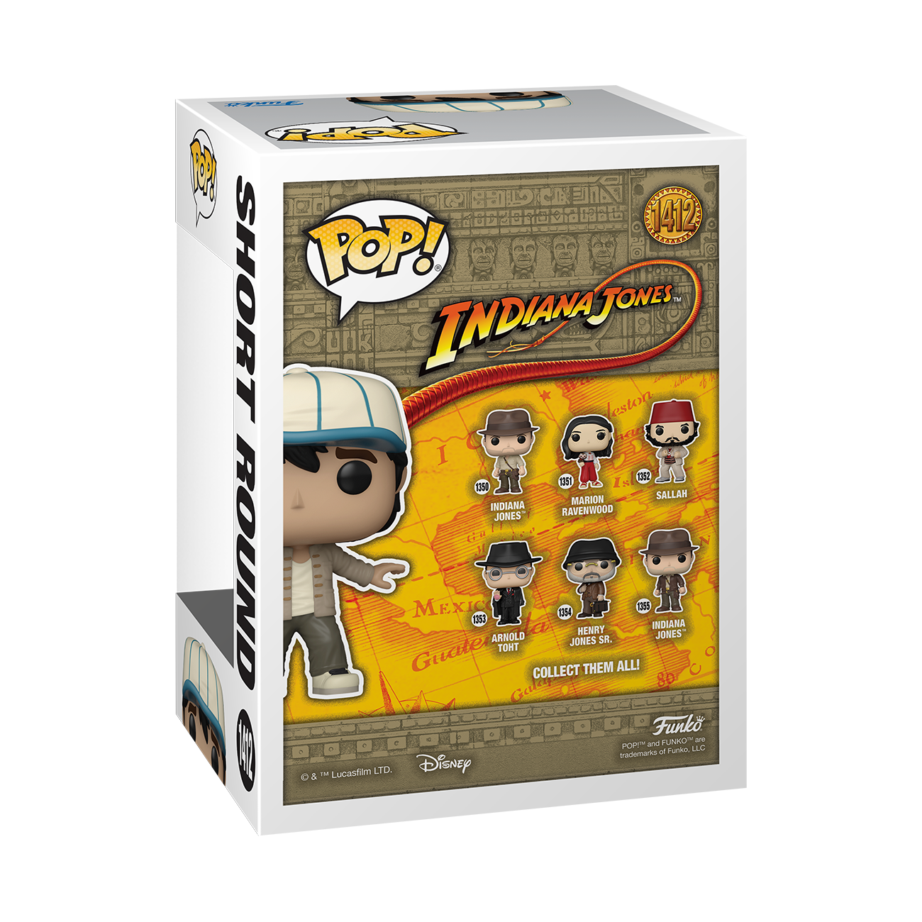 Funko POP! Movies: Indiana Jones Short Round 4.25-in Vinyl Bobblehead 2023 San DIego Comic Con Exclusive