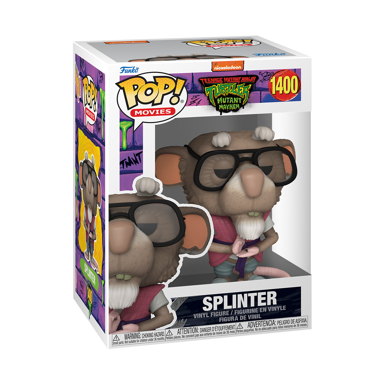 Funko POP! Movies: Teenage Mutant Ninja Turtles: Mutant Mayhem Master  Splinter 3.75-in Vinyl Figure