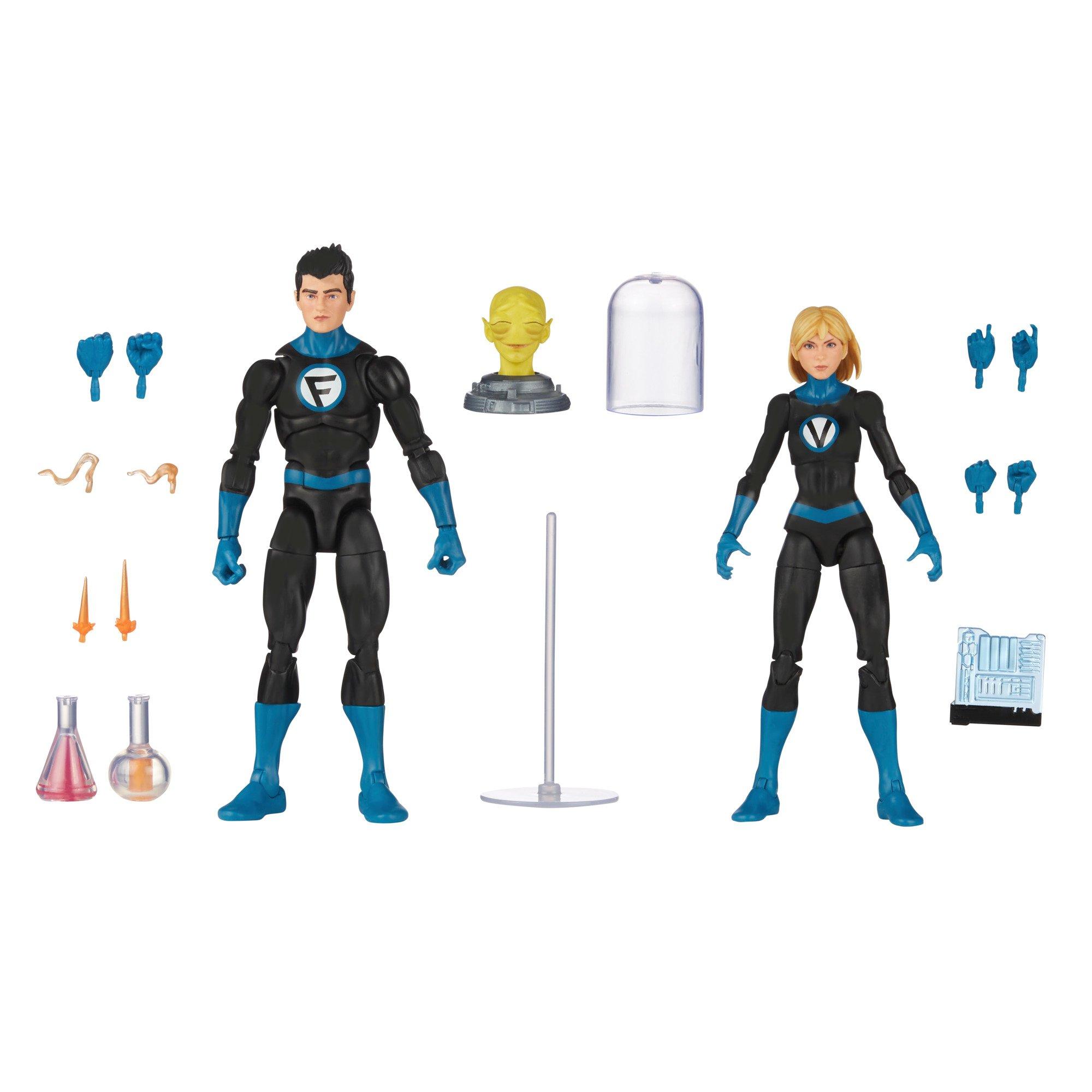 Hasbro Marvel Legends Series Fantastic Four Franklin and Valeria Richards 6-in Action Figure 2-Pack