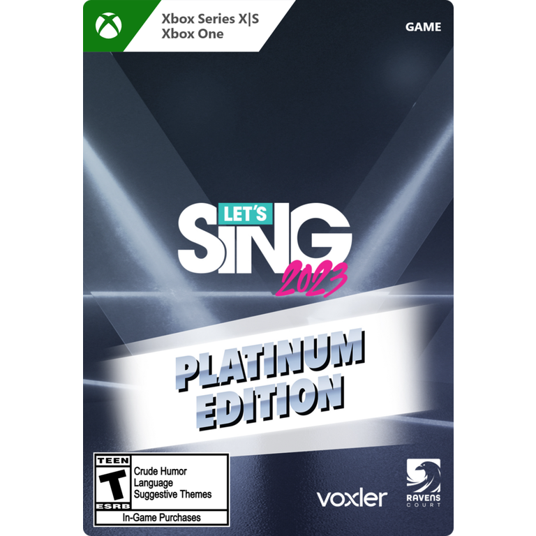 Let's Sing 2023 Platinum Edition - Xbox Series X/S, Xbox One