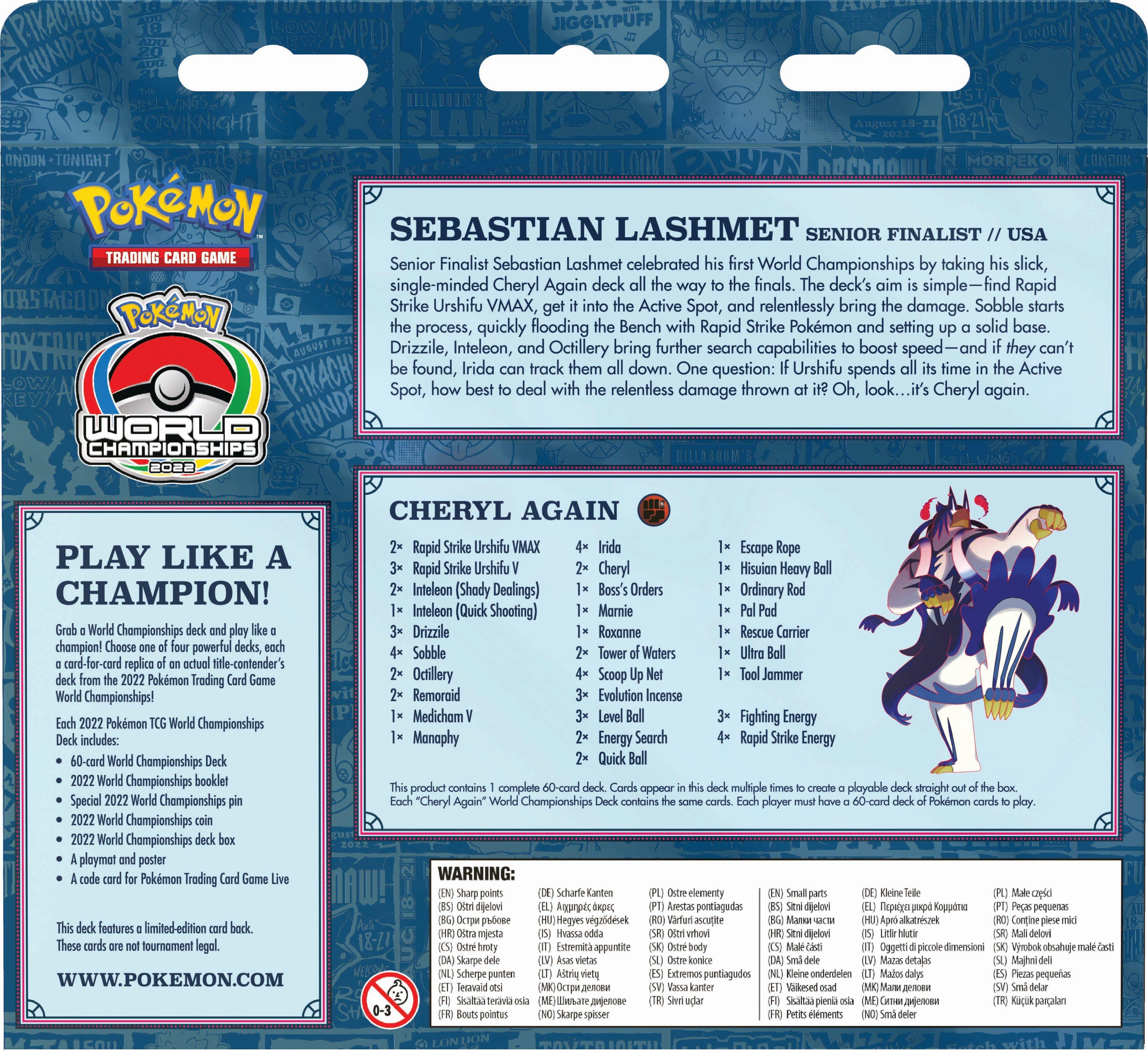  Pokemon World Championship Collectible Cards