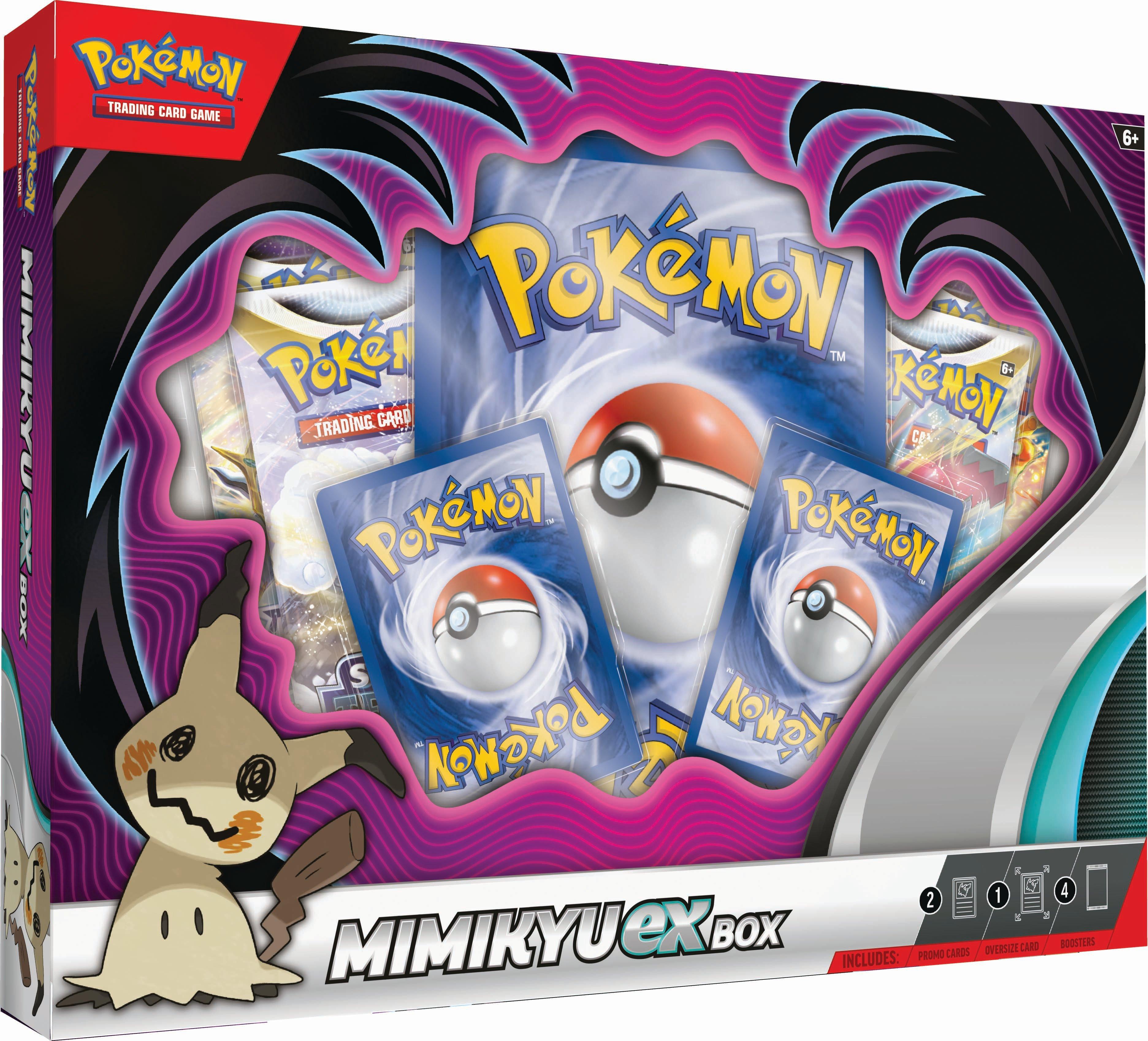 Pulling shiny cards from a Pokemon Center Original Mimikyu Dayo Box! 