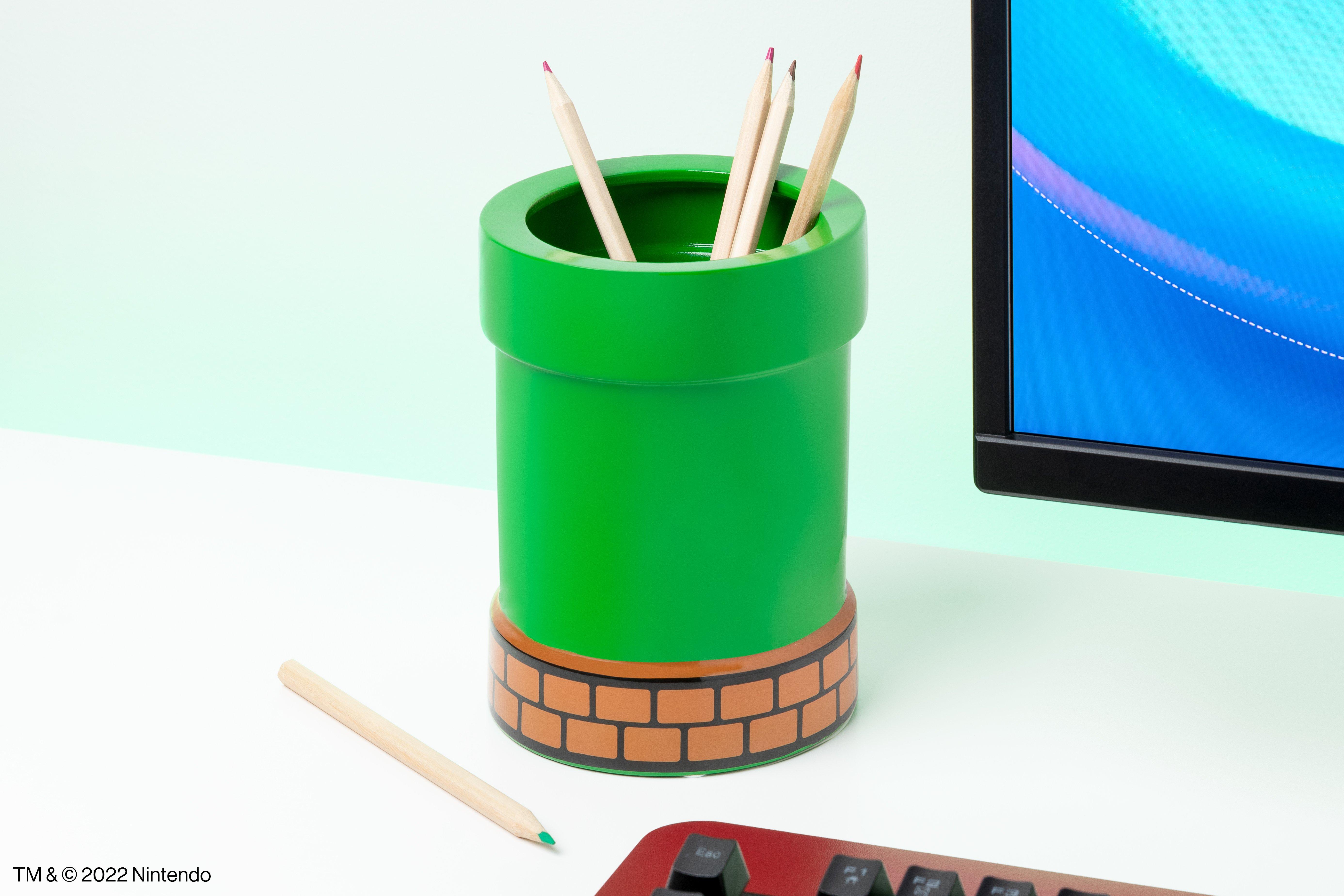 Super Mario Warp Pipe Pen and Plant Pot