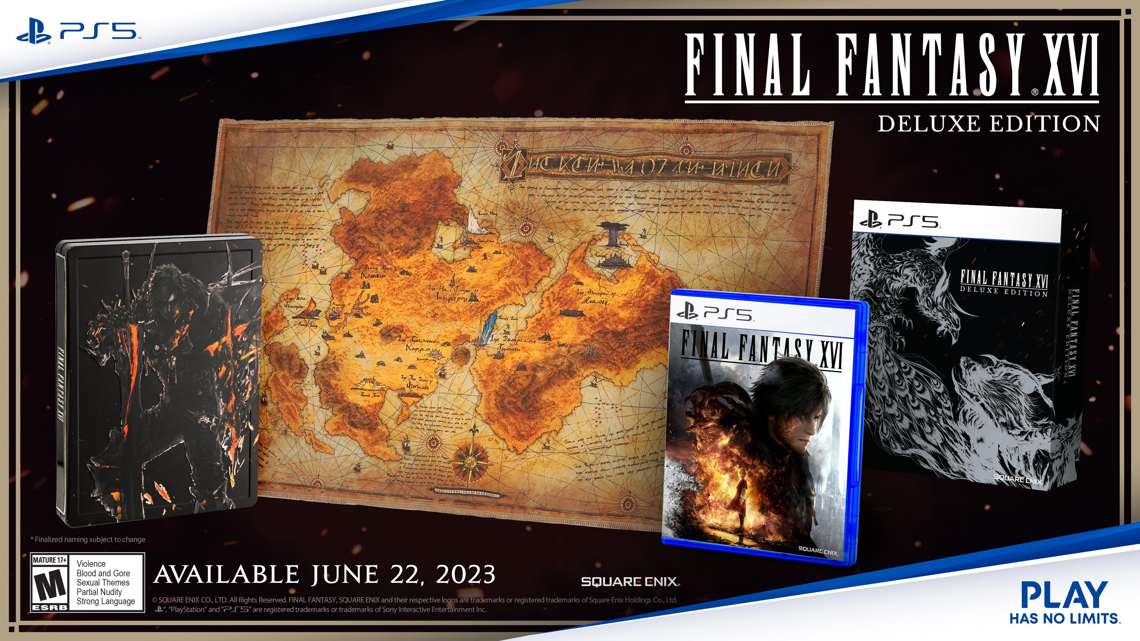 Qué incluye la Edición Deluxe de Final Fantasy XVI para PS5