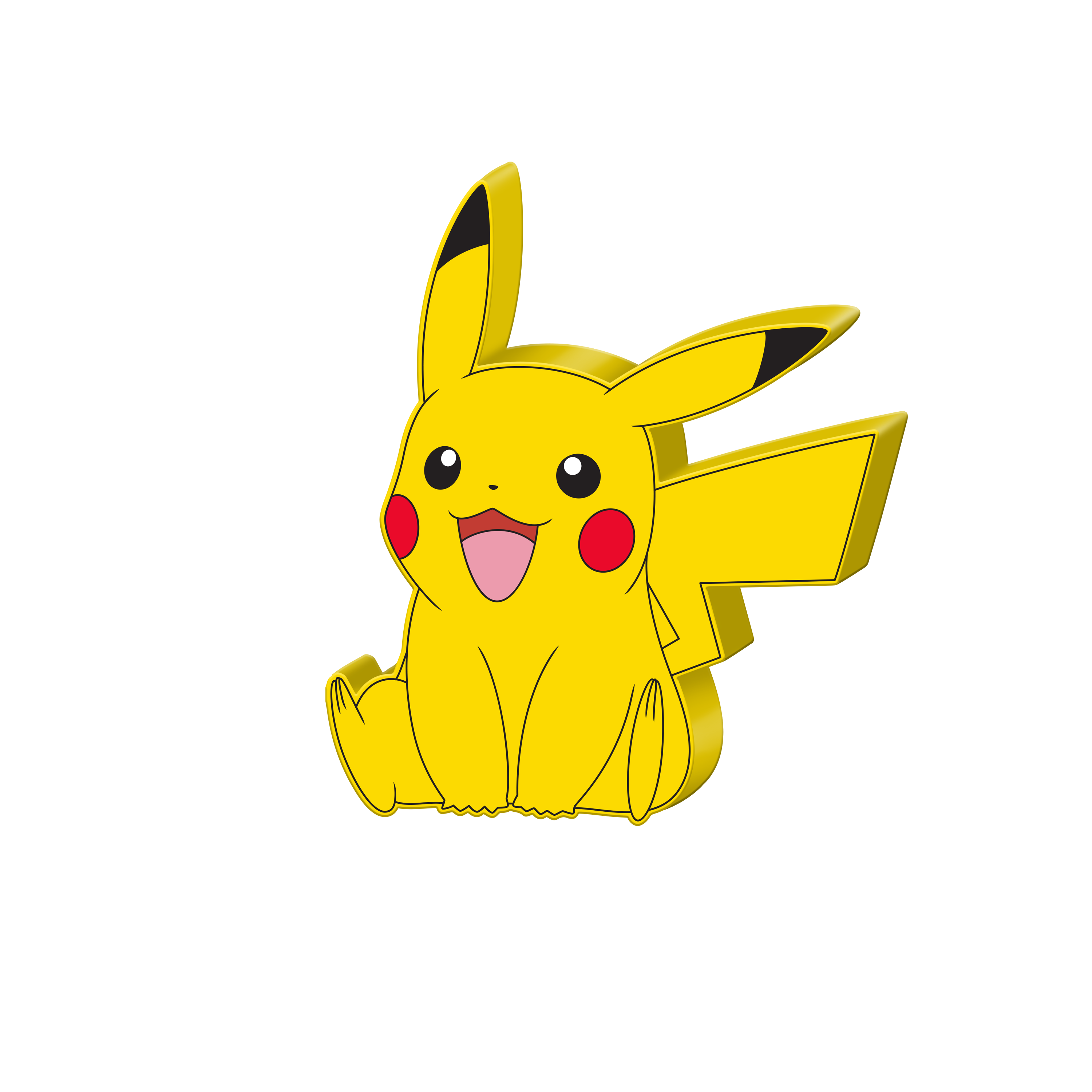 Pikachu Wooden Pokemon Figure Statue