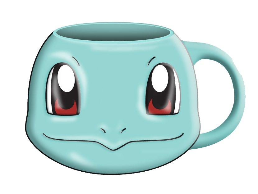 Pokemon Squirtle Face Ceramic 3D Sculpted 20oz. Mug