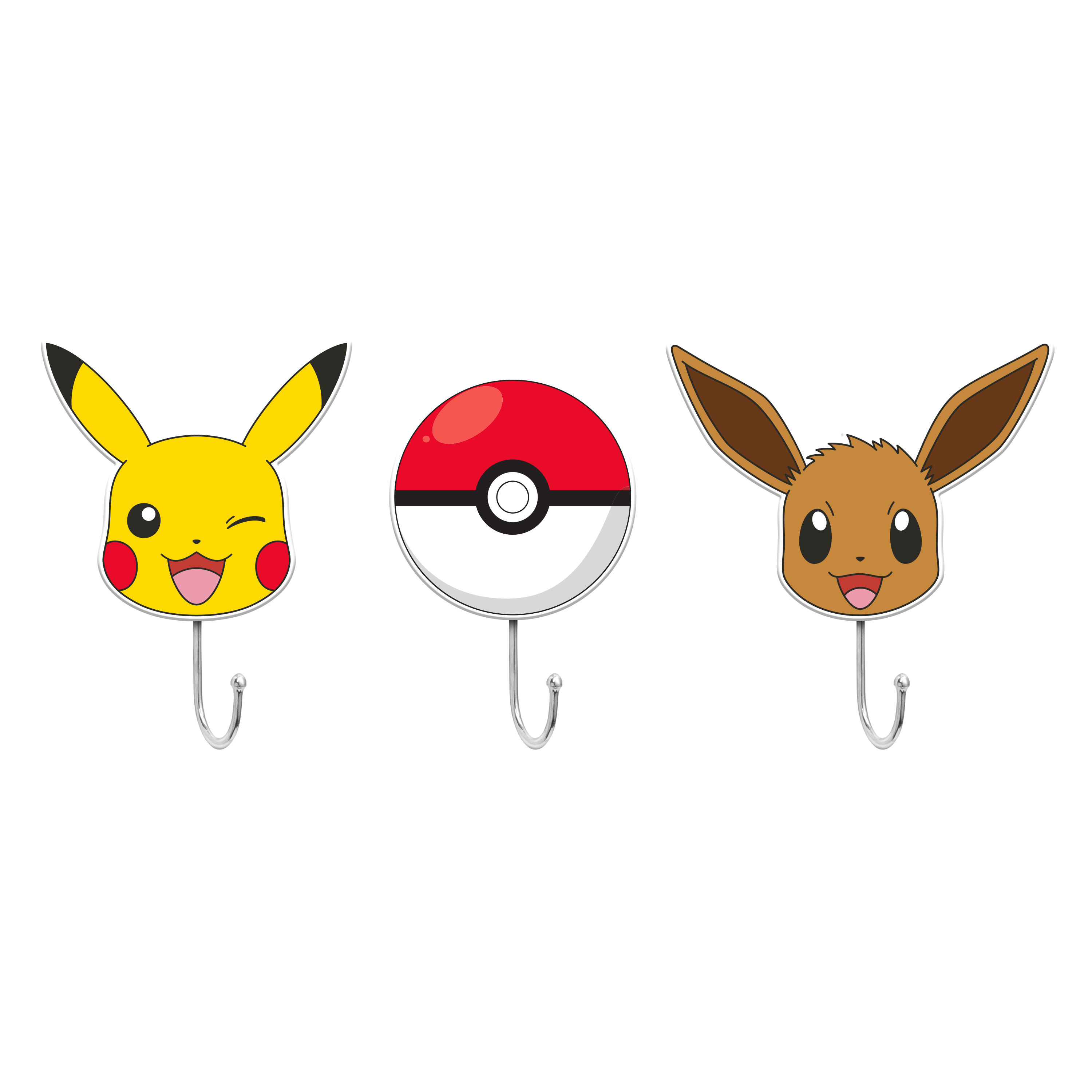 https://media.gamestop.com/i/gamestop/20002406/Pokemon-Pikachu-Eevee-and-Pokeball-3-Piece-Die-Cut-Wall-Hook-Set?$pdp$