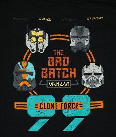 Star Wars Bad Batch Clone Force Short Sleeve T-Shirt GameStop Exclusive GameStop Exclusive