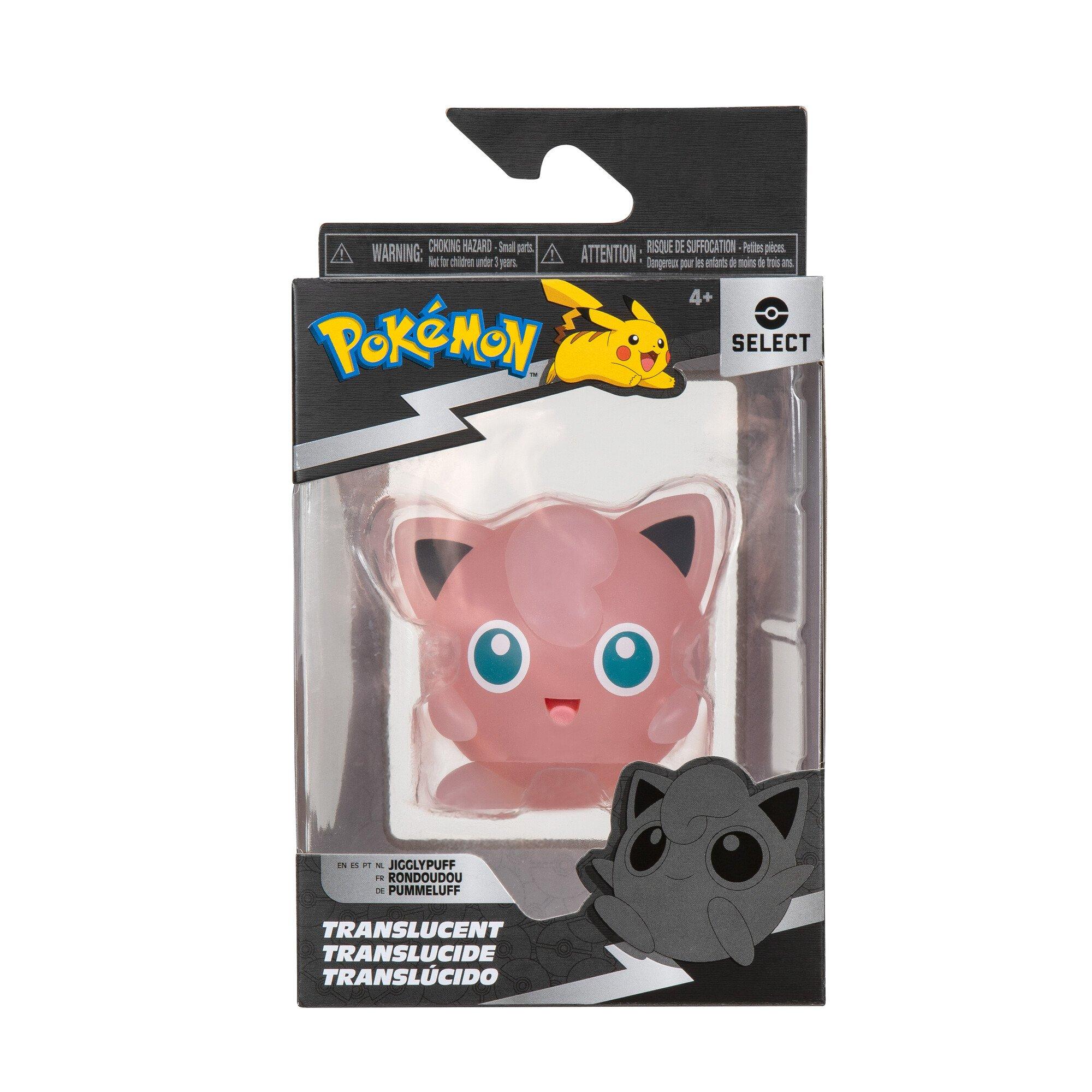 Jazwares Pokemon Select Jigglypuff Translucent 3-in Battle Figure