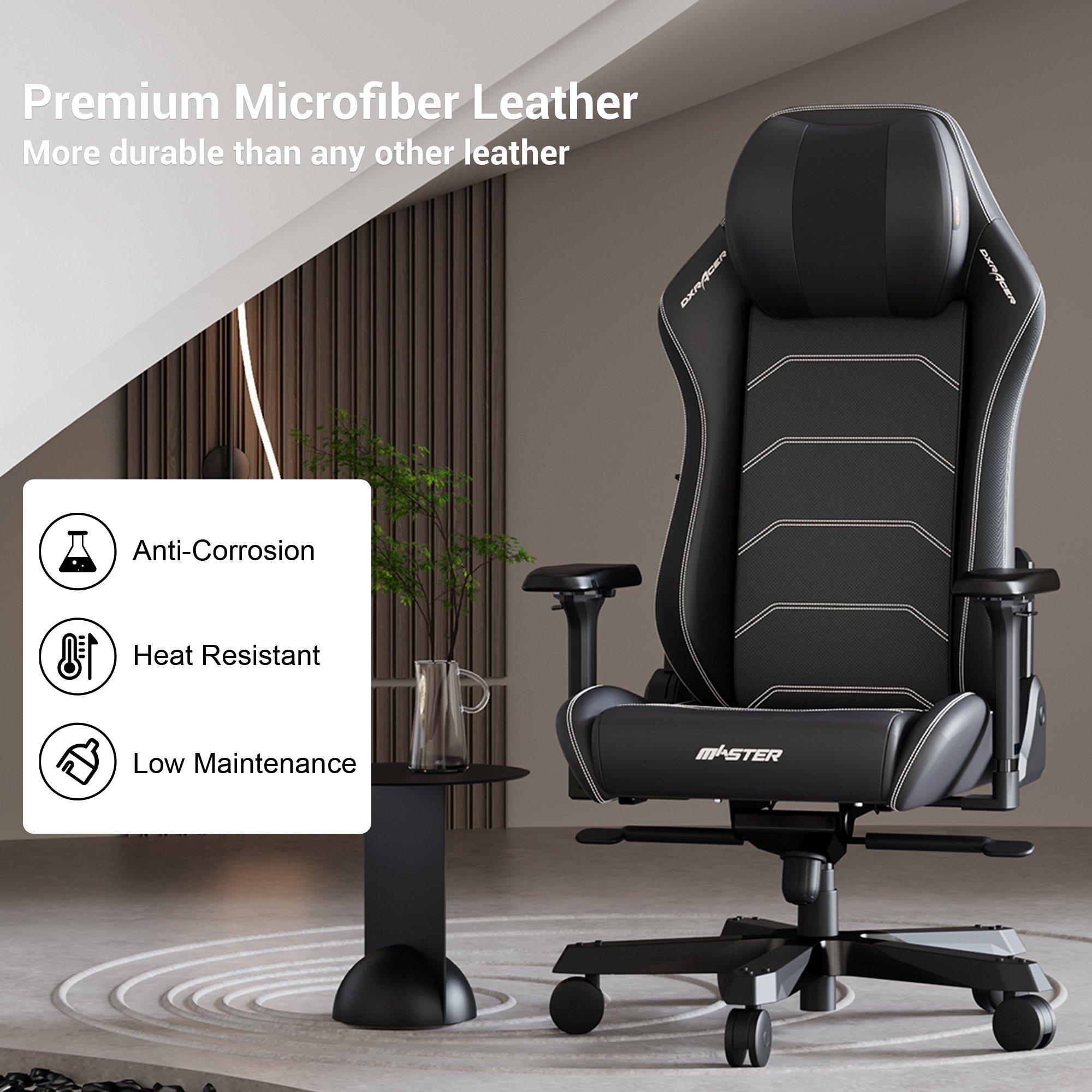 DXRacer Master 2023 Big and Tall Microfiber/Leather Office Chair - Black |  GameStop