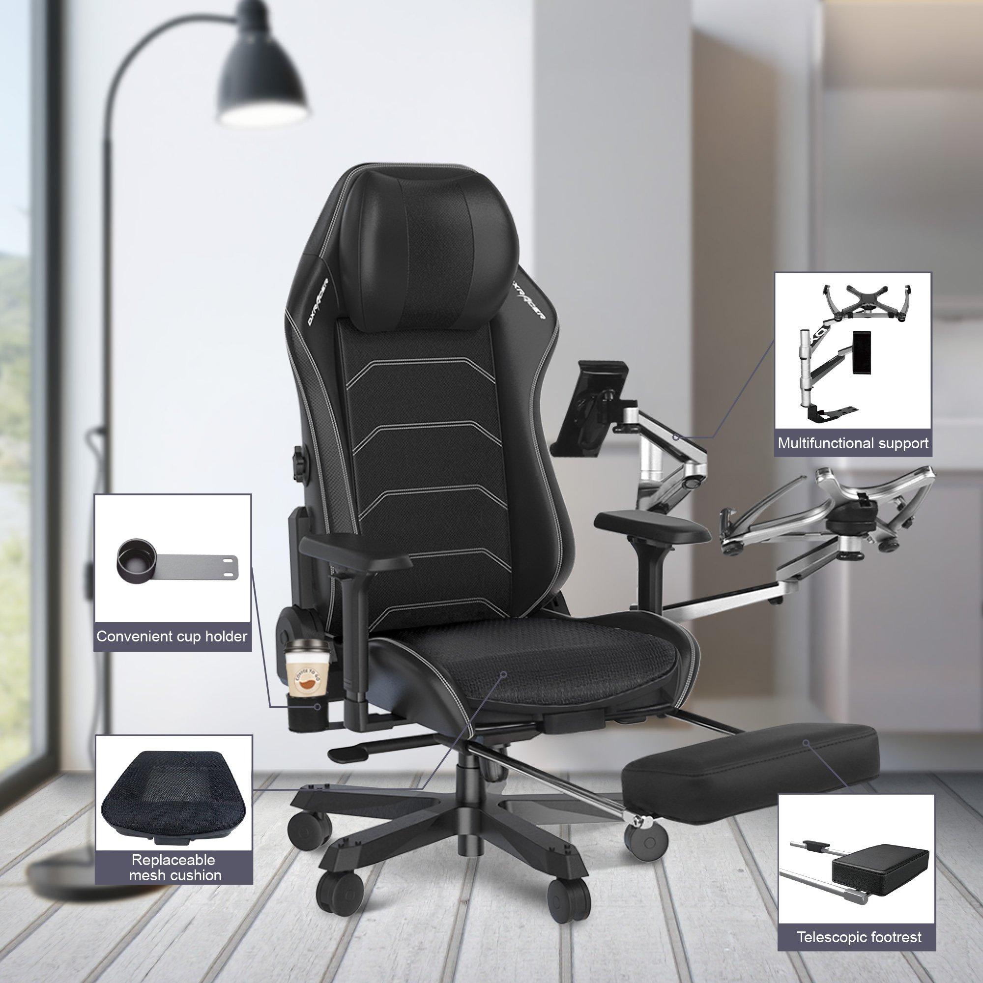 Office GameStop Tall Microfiber/Leather - Black Chair | DXRacer Big 2023 and Master