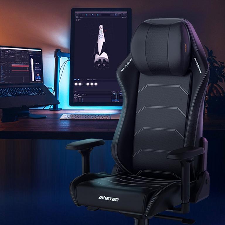 DXRacer Master 2023 Big and Tall Microfiber/Leather Office Chair - Black |  GameStop