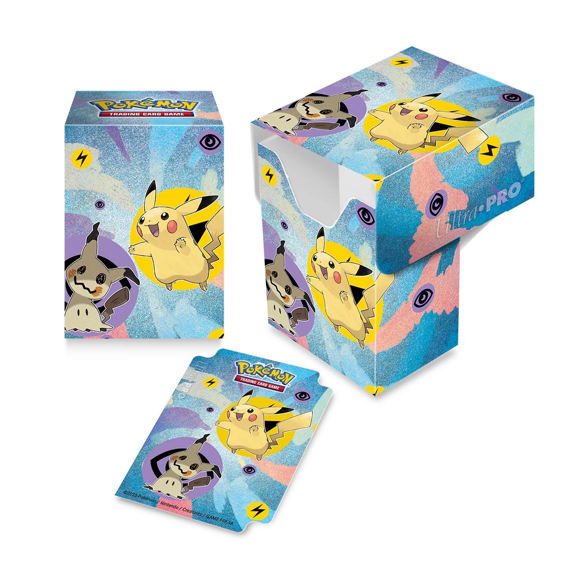 Ultra Pro Pikachu and Mimikyu Trading Card Game Full View Deck Box