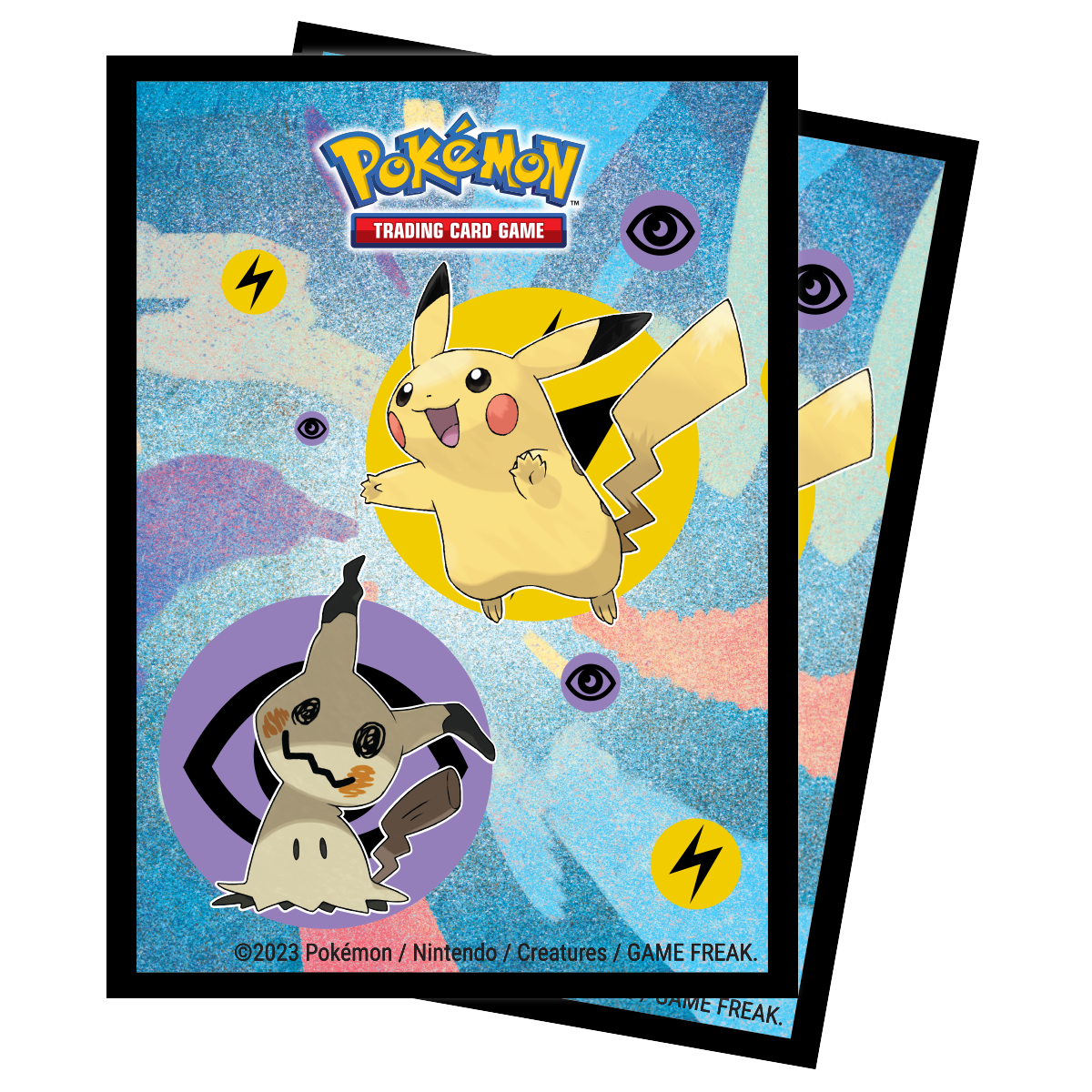 Pikachu and Mimikyu 65ct Trading Card Deck Protector Sleeves