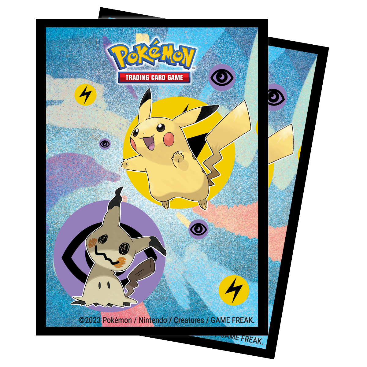 https://media.gamestop.com/i/gamestop/20002510/Pikachu-and-Mimikyu-65ct-Trading-Card-Deck-Protector-Sleeves