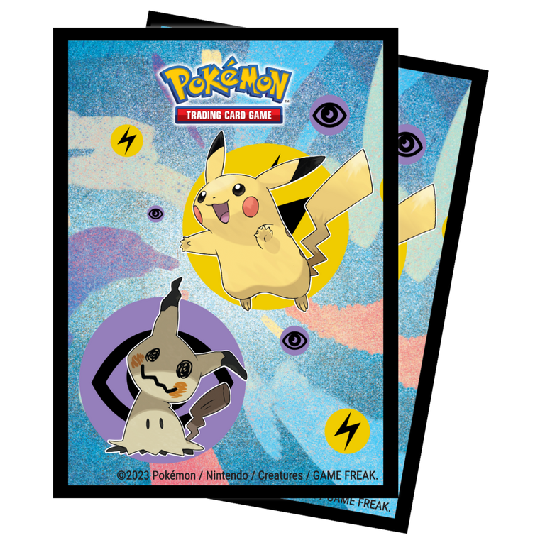 Pikachu and Mimikyu 65ct Trading Card Deck Protector Sleeves