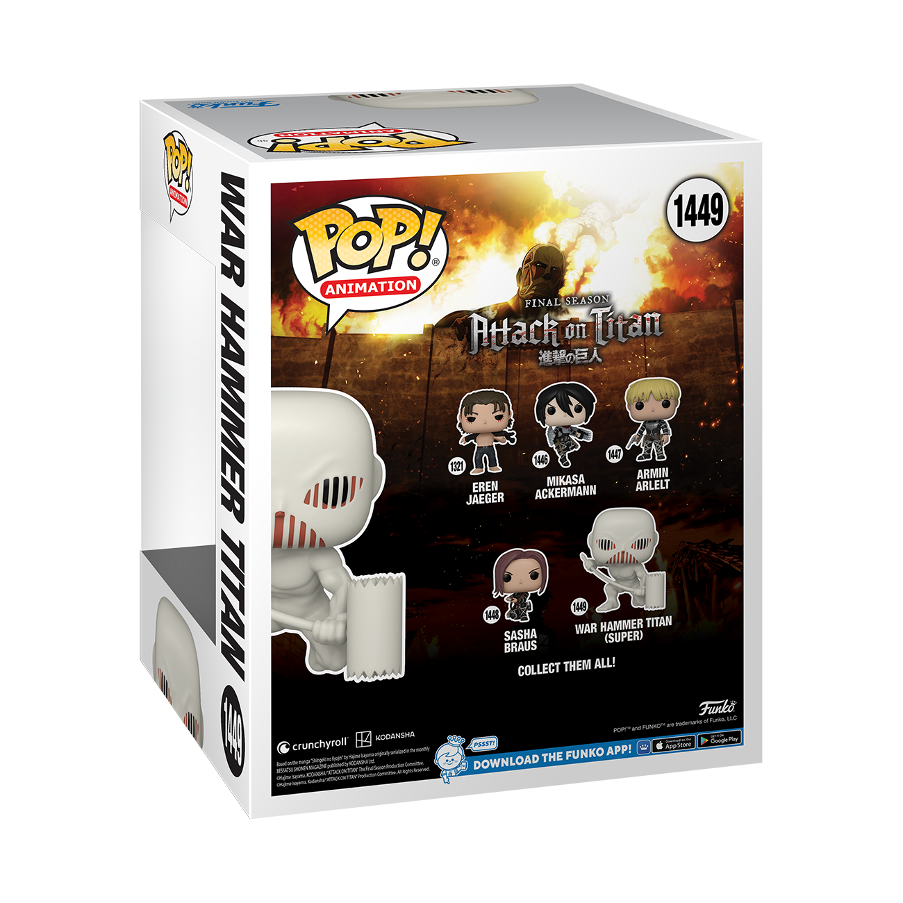 Parasit Etablering Tilgivende Funko POP! Animation: Attack on Titan War Hammer Titan 6-in Vinyl Figure |  GameStop