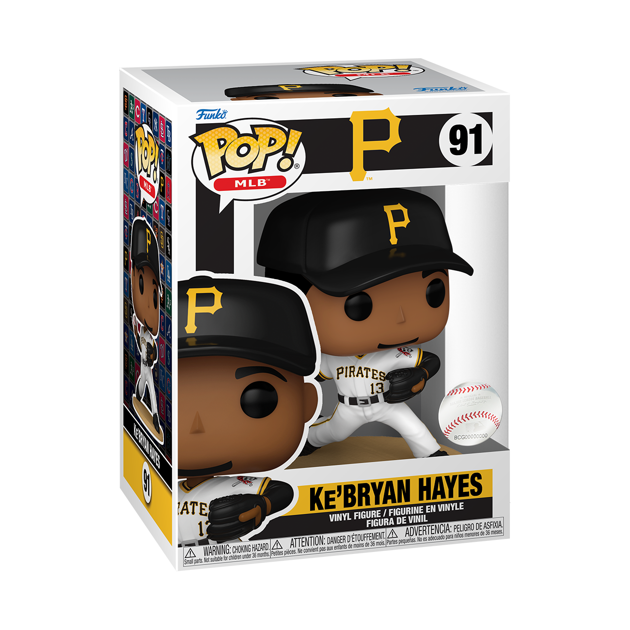 Funko POP! MLB: Pittsburg Pirates Ke'Bryan Hayes 4.7-in Vinyl Figure